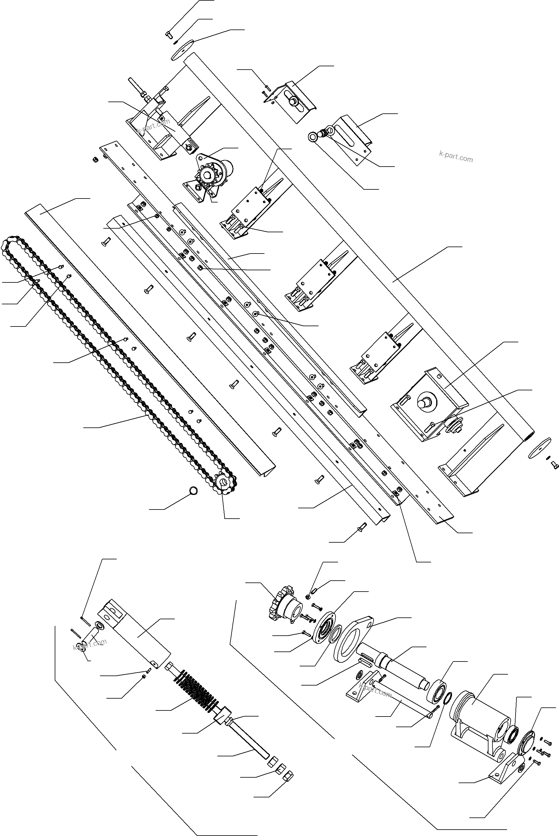 Komatsu parts book diagram for PC8000-6E S/N 12088: GUIDE TUBE