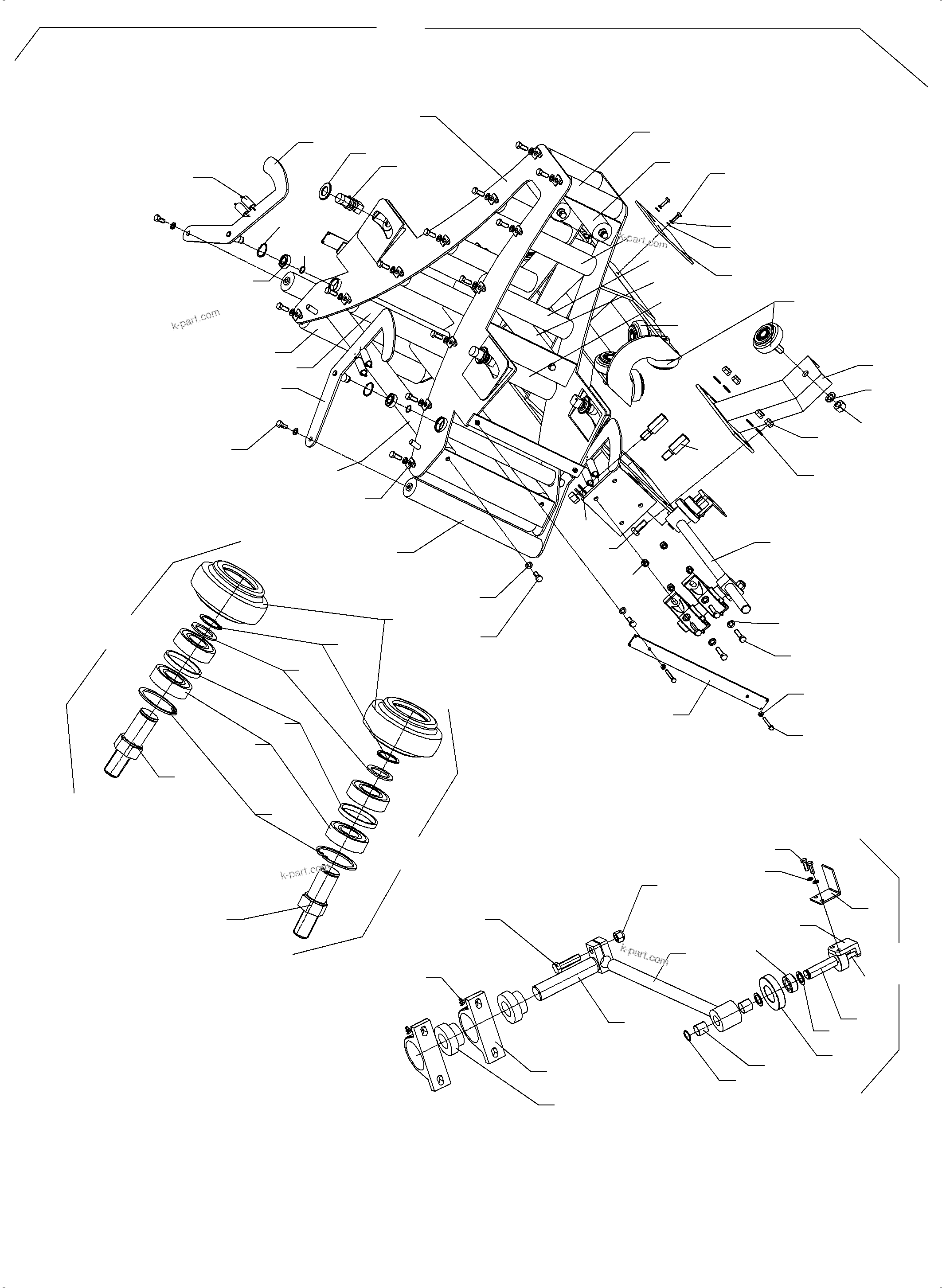 Komatsu parts book diagram for PC8000-6E S/N 12088: REEL ARR.