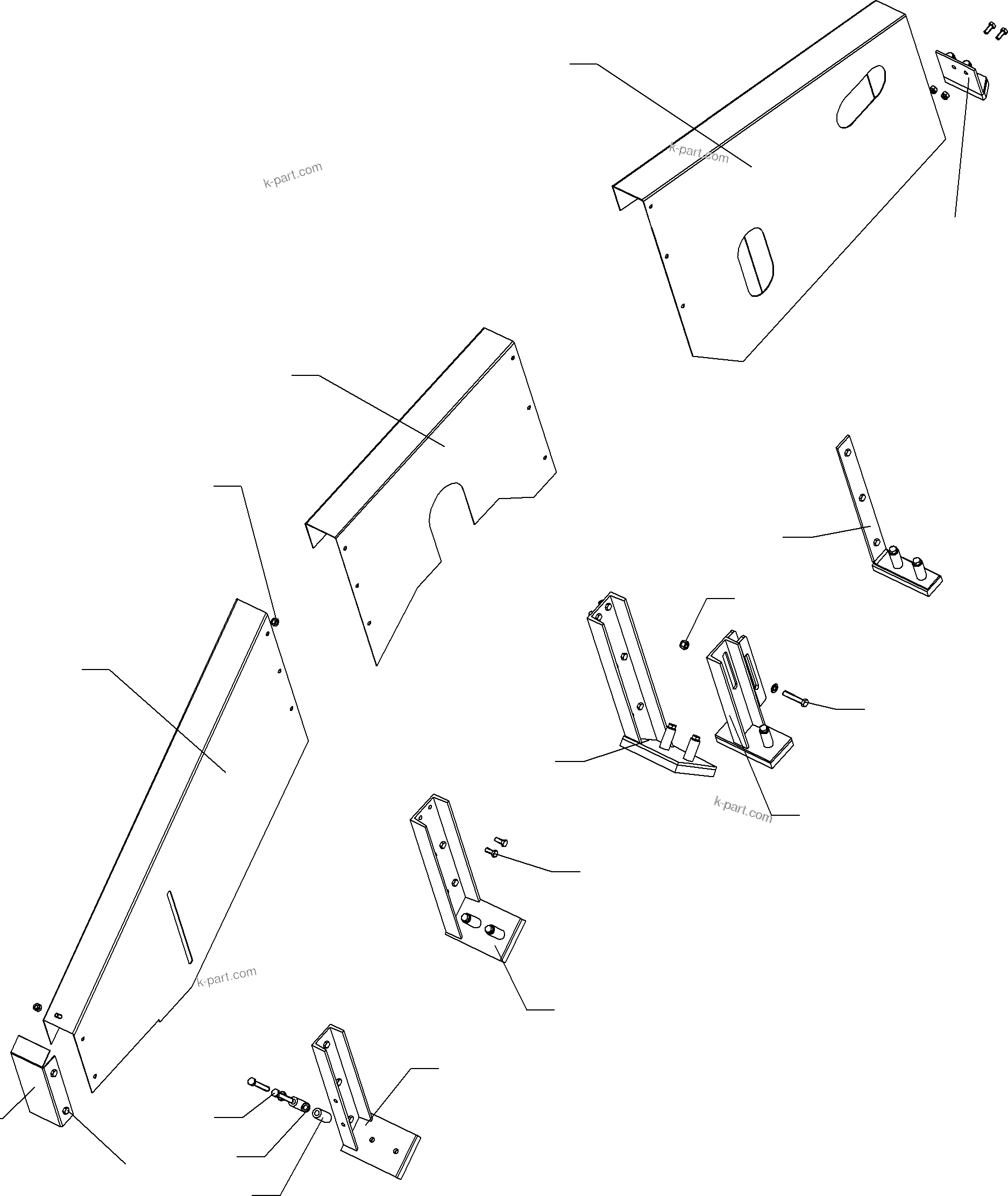 Komatsu parts book diagram for PC8000-6E S/N 12088: CHAIN COVER