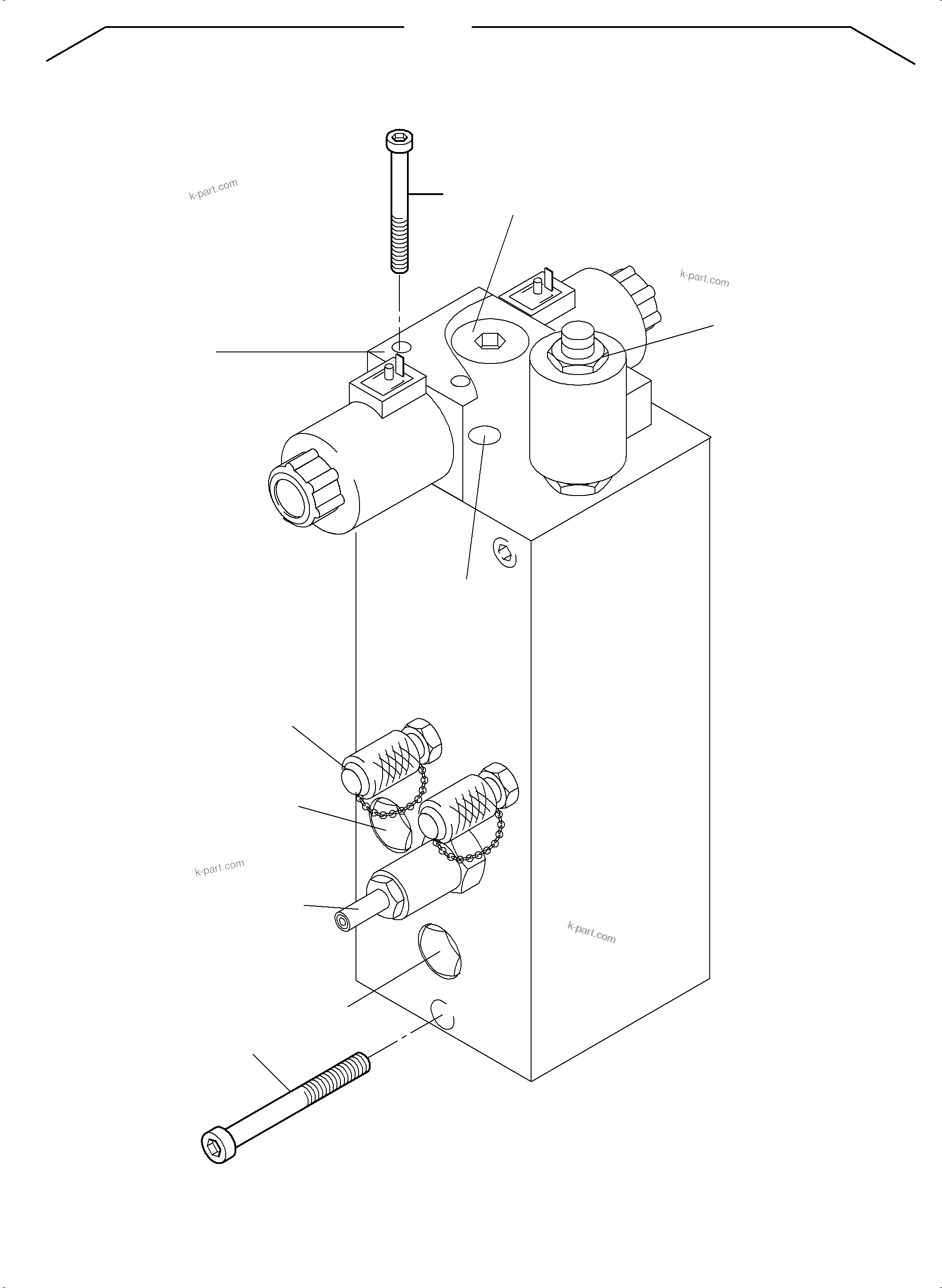 Komatsu parts book diagram for PC8000-6E S/N 12088: VALVE - LADDER 60 BAR