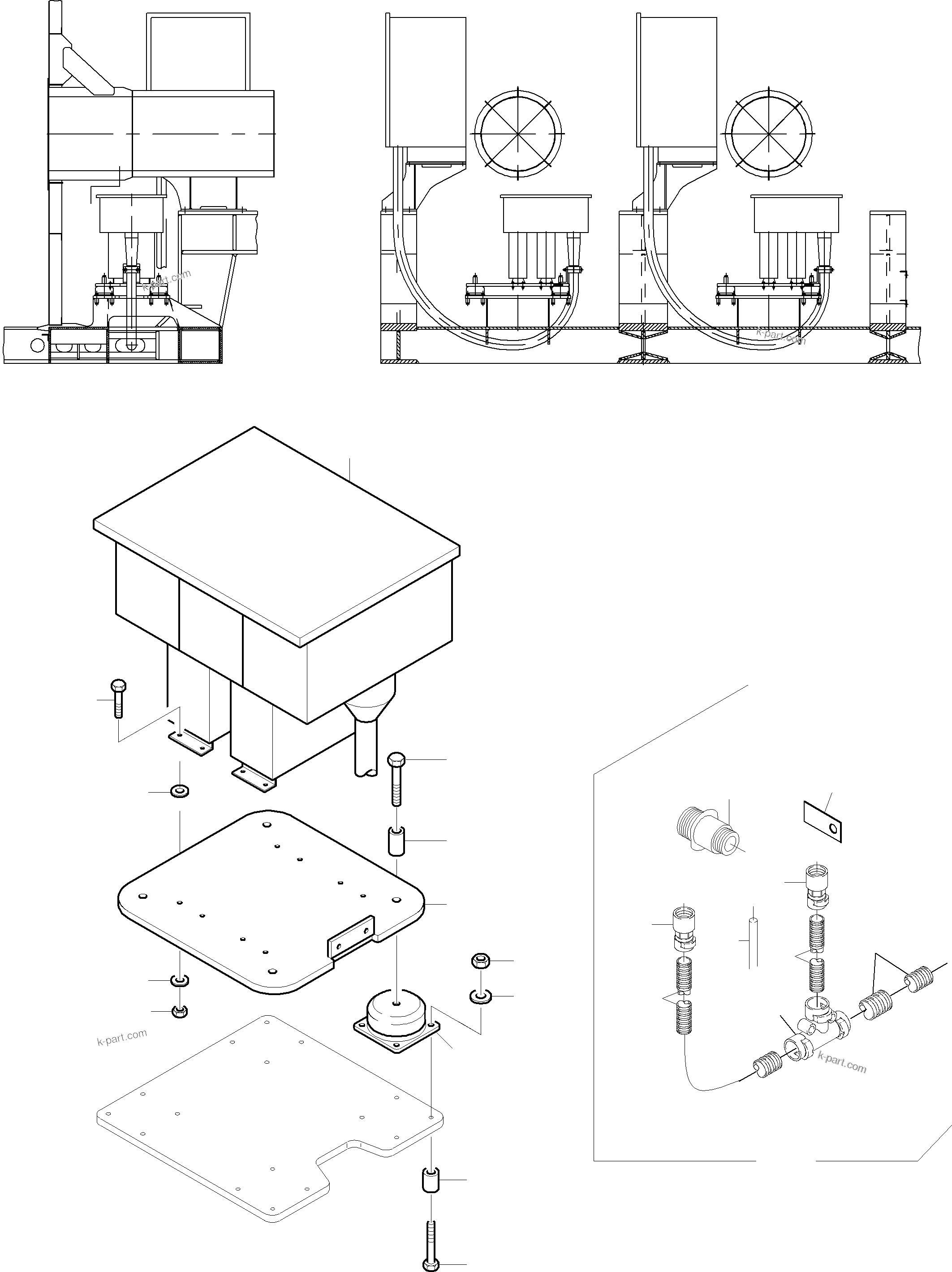 Komatsu parts book diagram for PC8000-6E S/N 12088: CAPACITOR ARR.