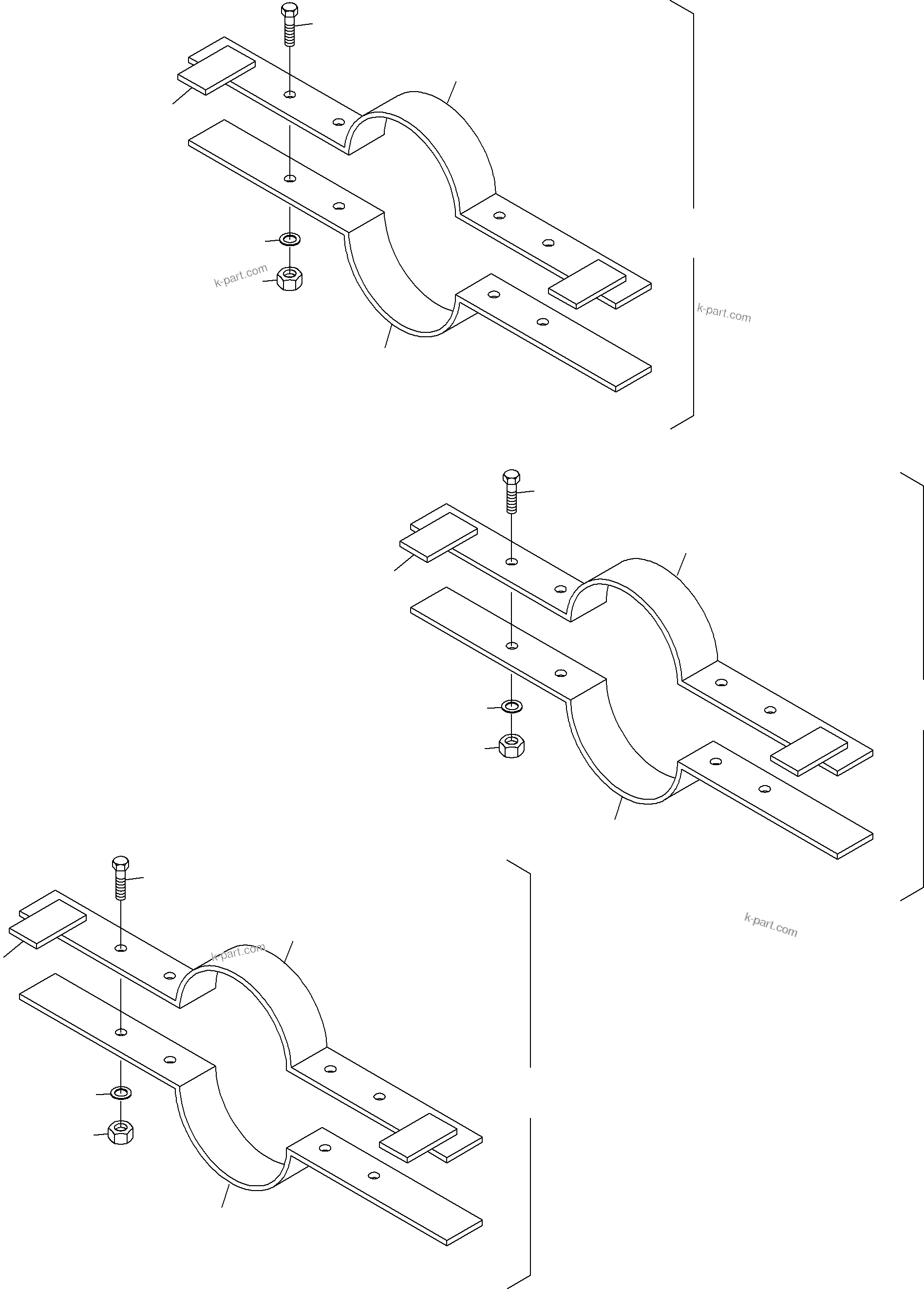 Komatsu parts book diagram for PC8000-6E S/N 12088: INSTALLATION TOOL FOR CYLINDERS