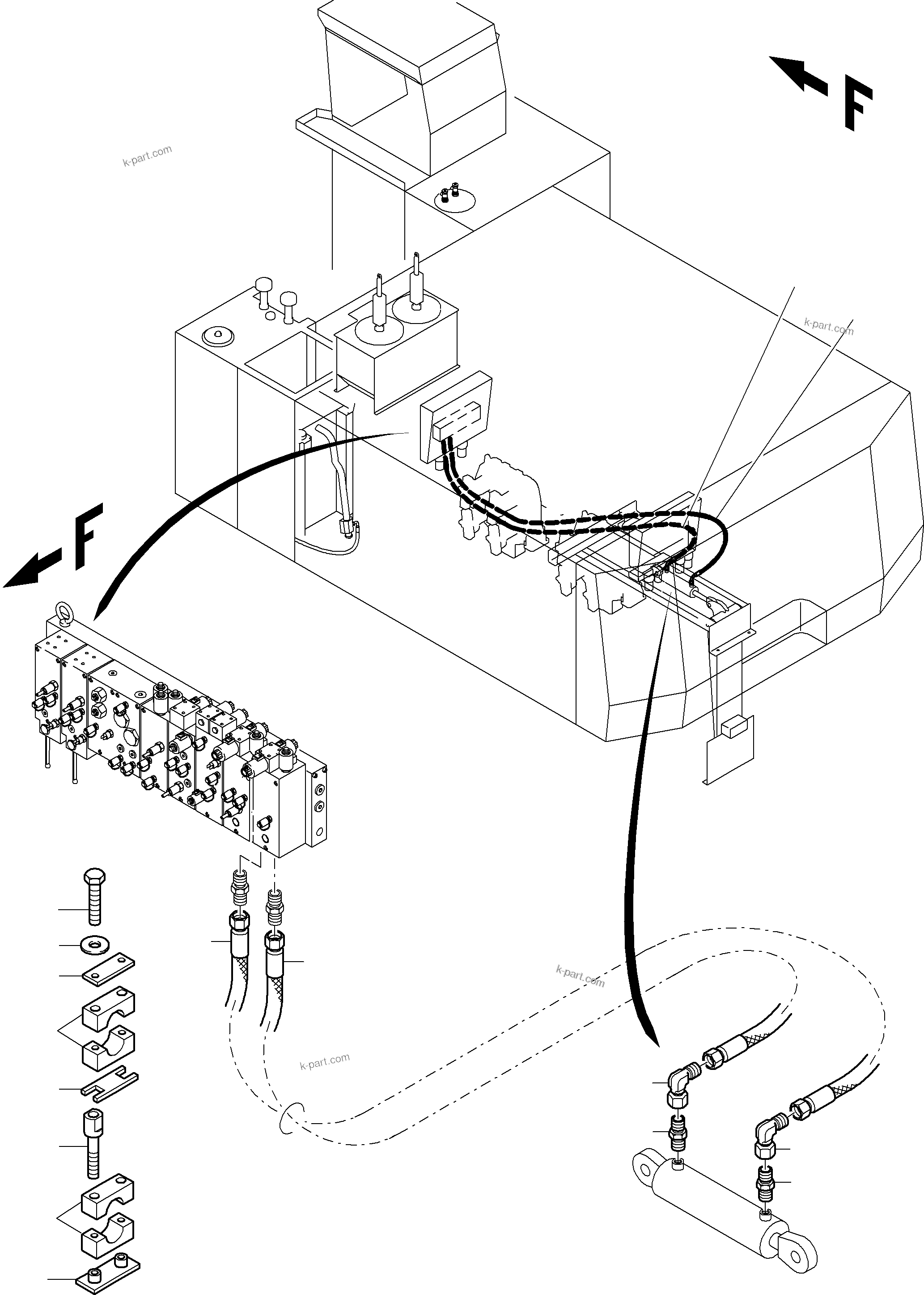 Komatsu parts book diagram for PC8000-6E S/N 12088: REFUELING EQUIPMENT