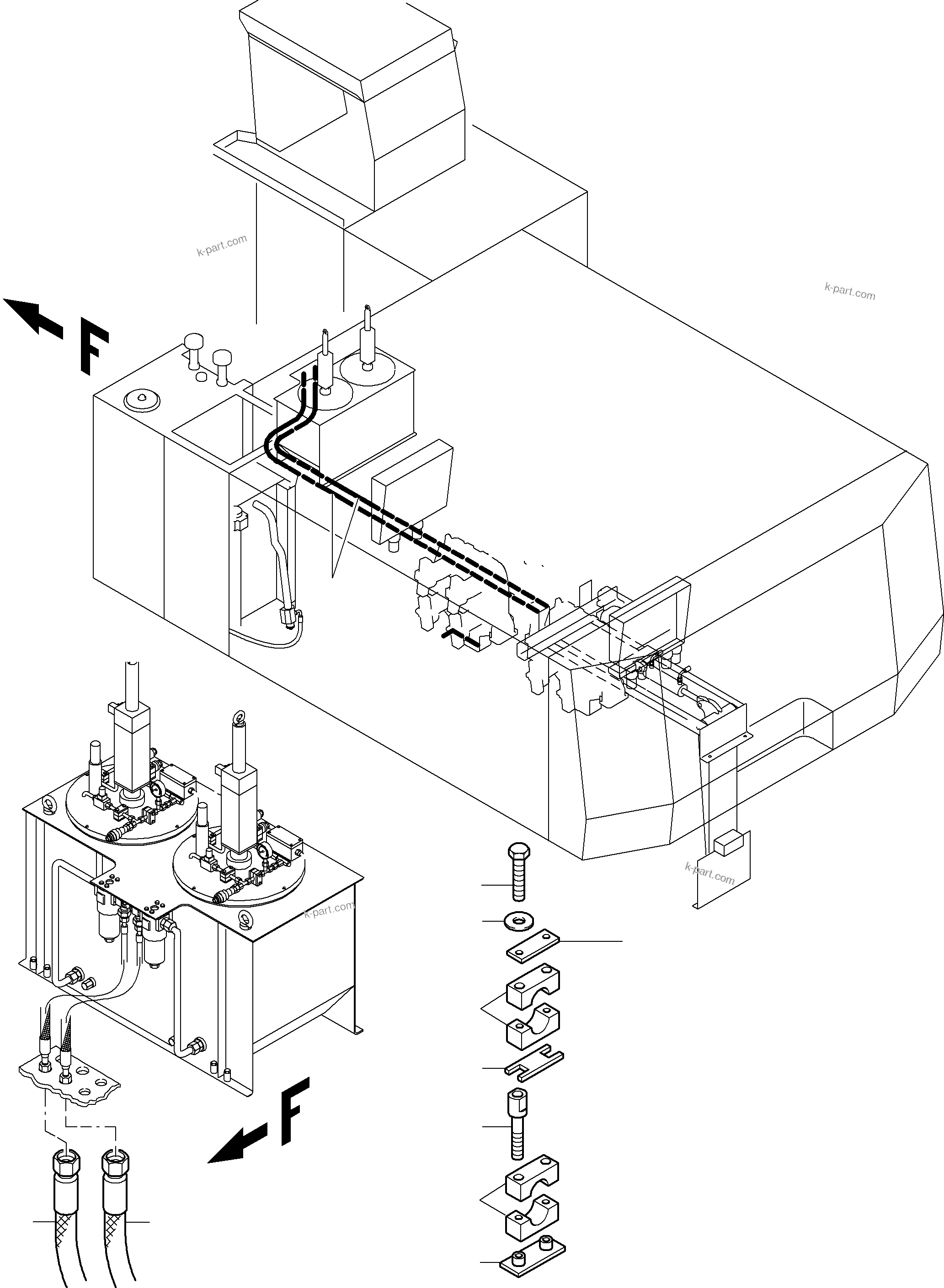 Komatsu parts book diagram for PC8000-6E S/N 12088: REFUELING EQUIPMENT