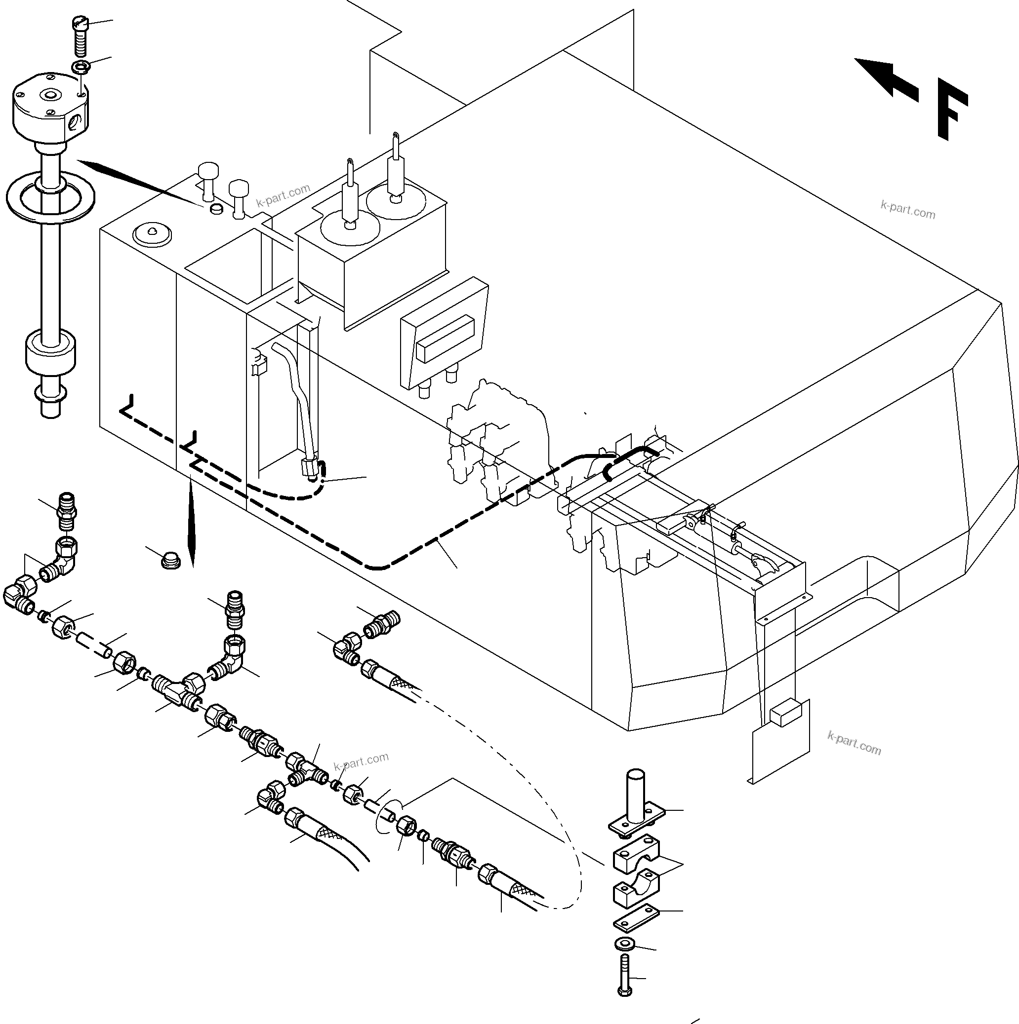 Komatsu parts book diagram for PC8000-6E S/N 12088: REFUELING EQUIPMENT