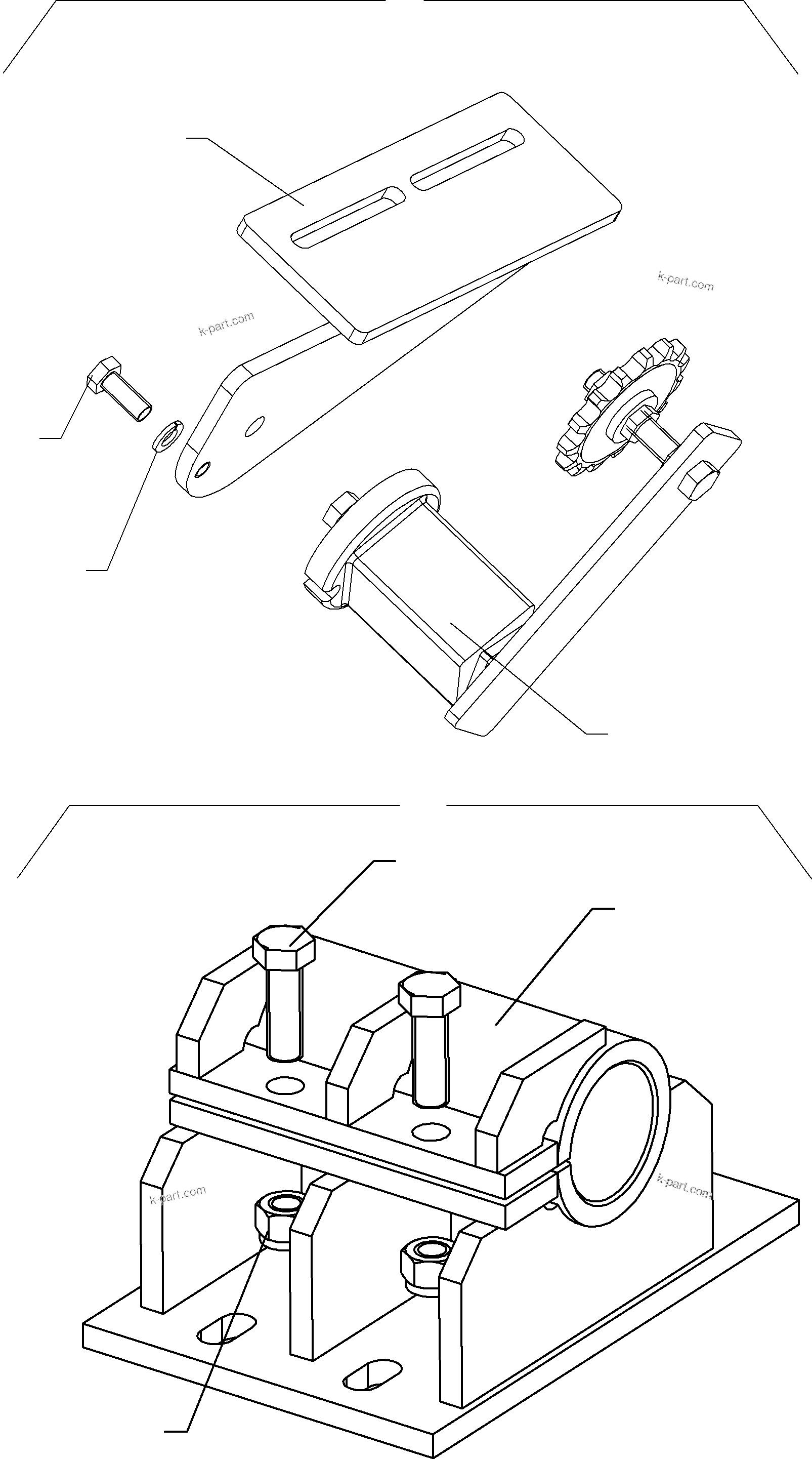 Komatsu parts book diagram for PC8000-6E S/N 12088: CABLE DRUM