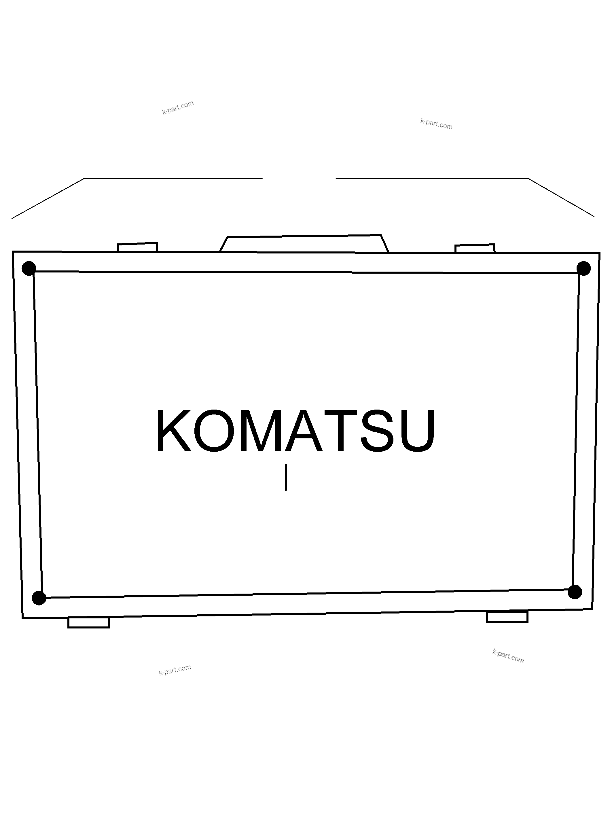 Komatsu parts book diagram for PC8000-11 S/N 12117: UNION KIT