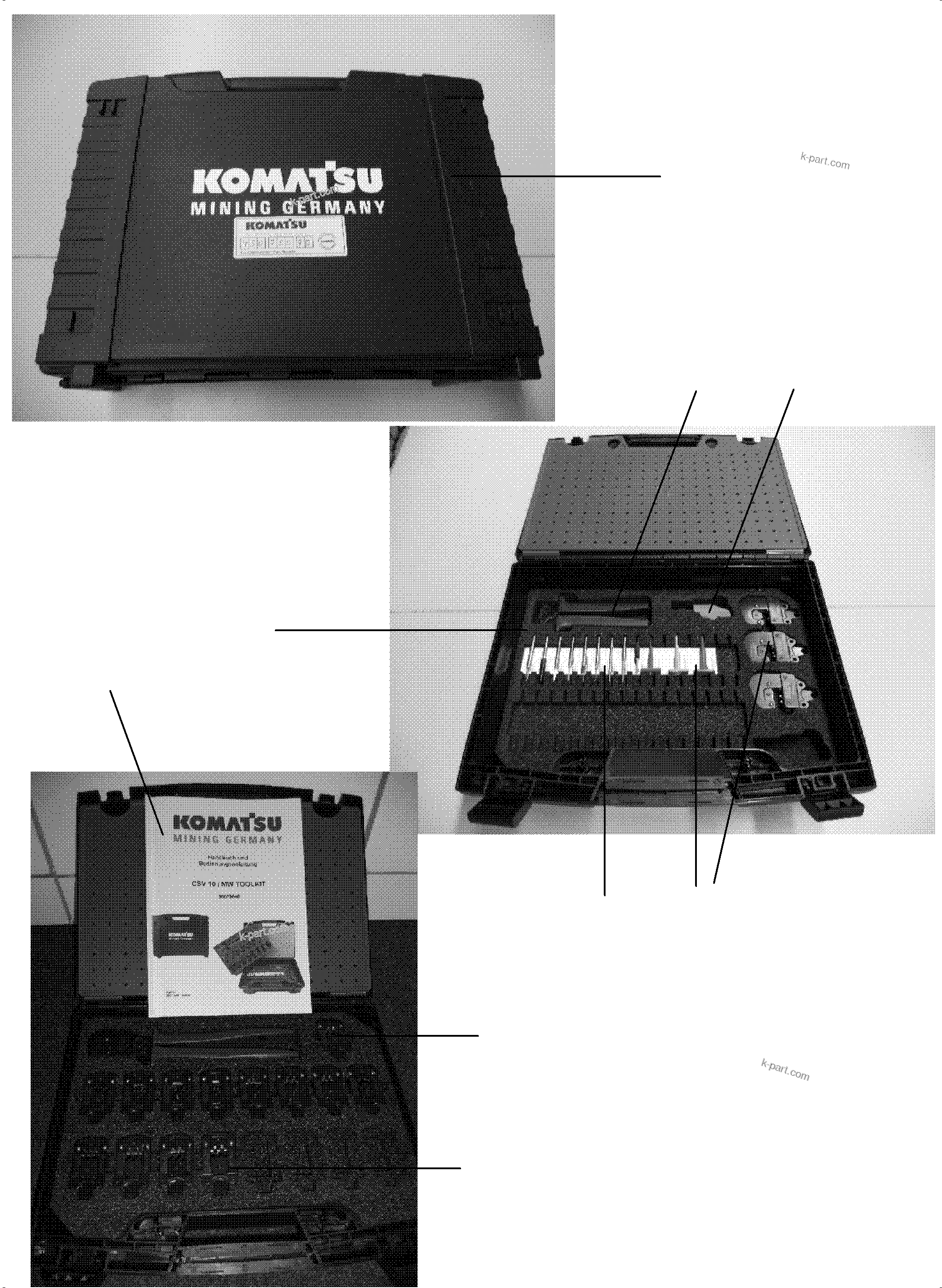 Komatsu parts book diagram for PC8000-11 S/N 12117: ELECTRO-KIT-DEUTSCH