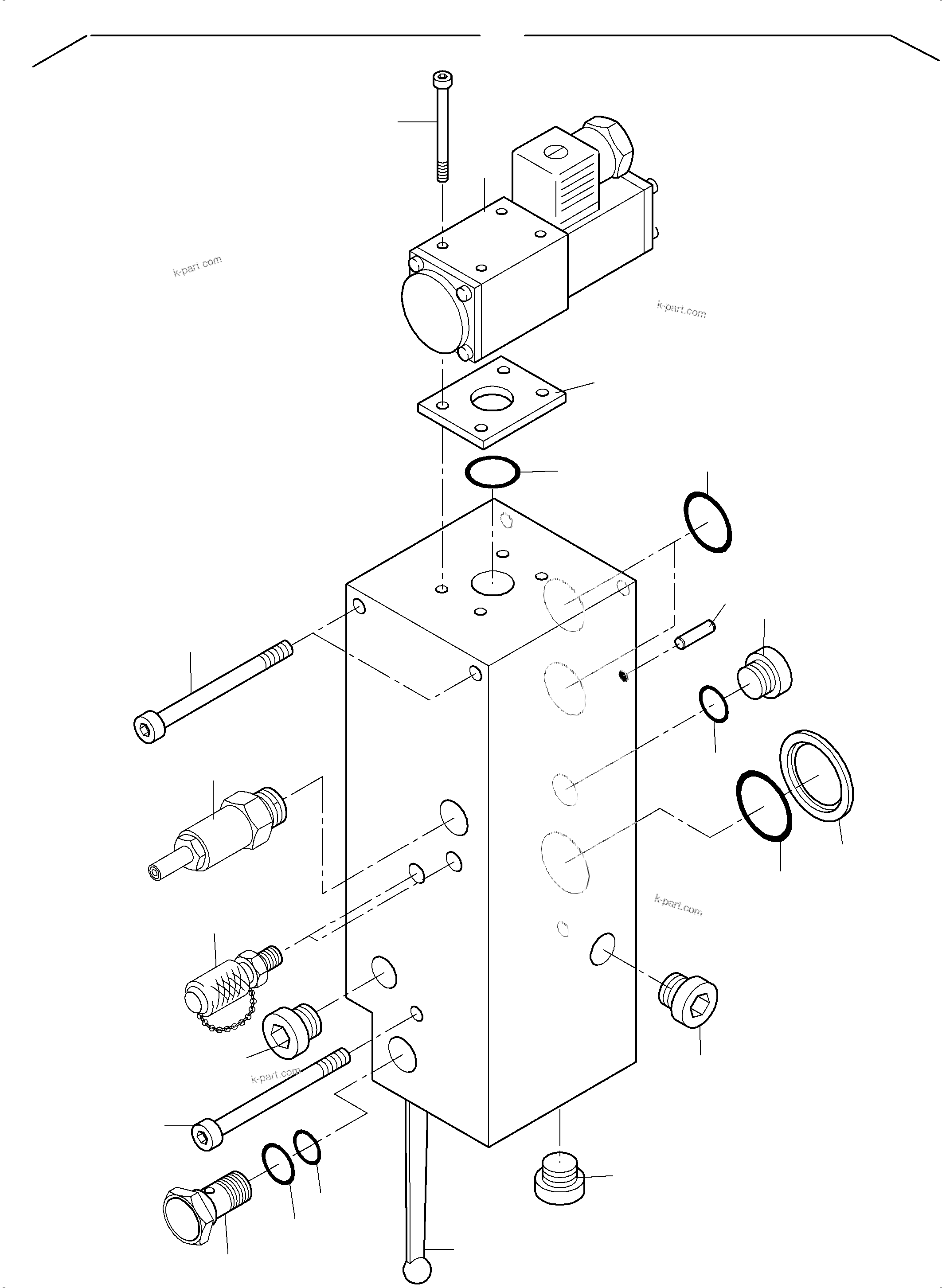 Komatsu parts book diagram for PC8000-11 S/N 12117: VALVE - LOAD LIMITATION