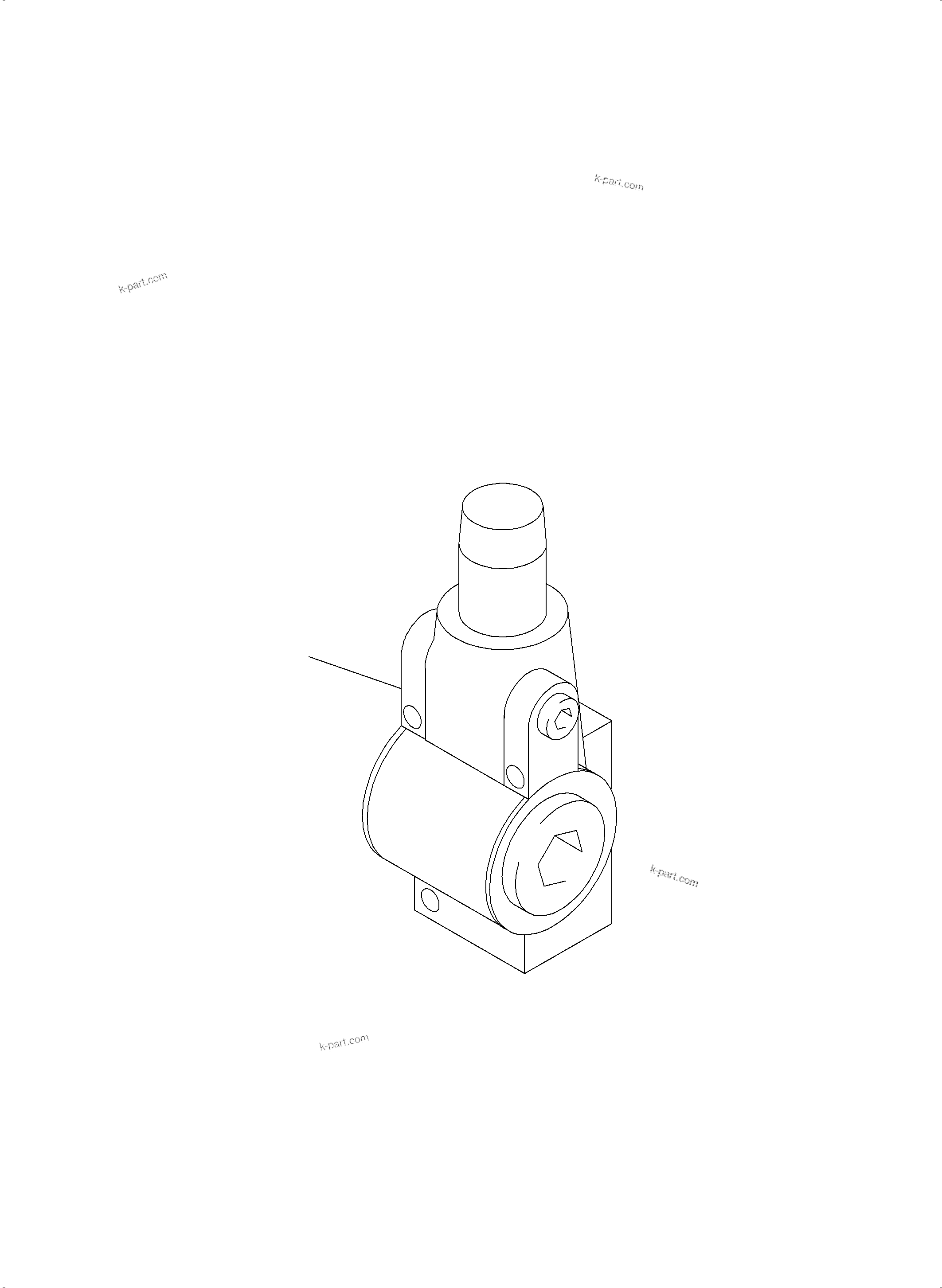 Komatsu parts book diagram for PC8000-11 S/N 12117: PRESSURE RELIEF VALVE