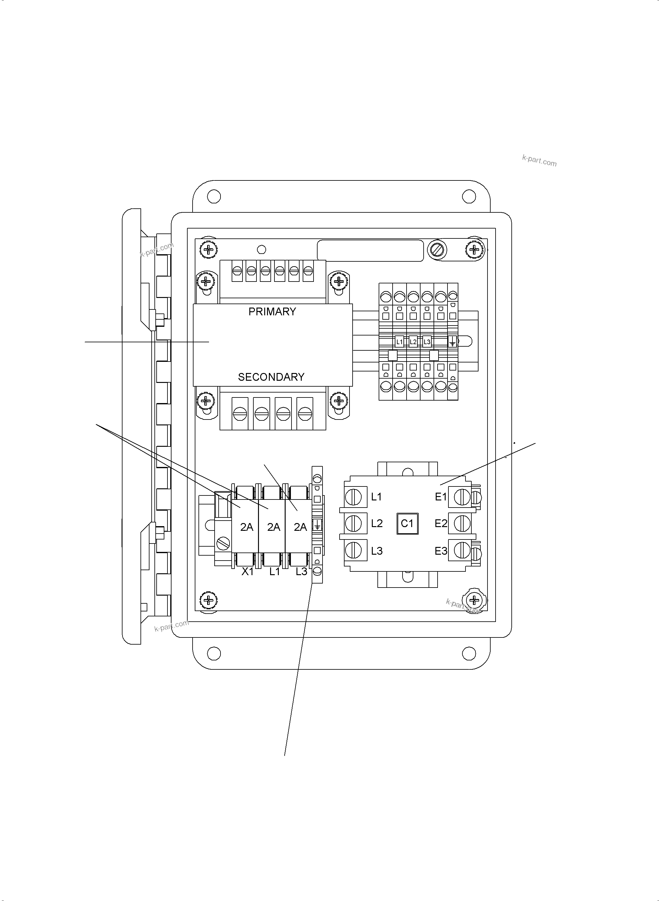 Komatsu parts book diagram for PC8000-11 S/N 12117: WATER HEATING