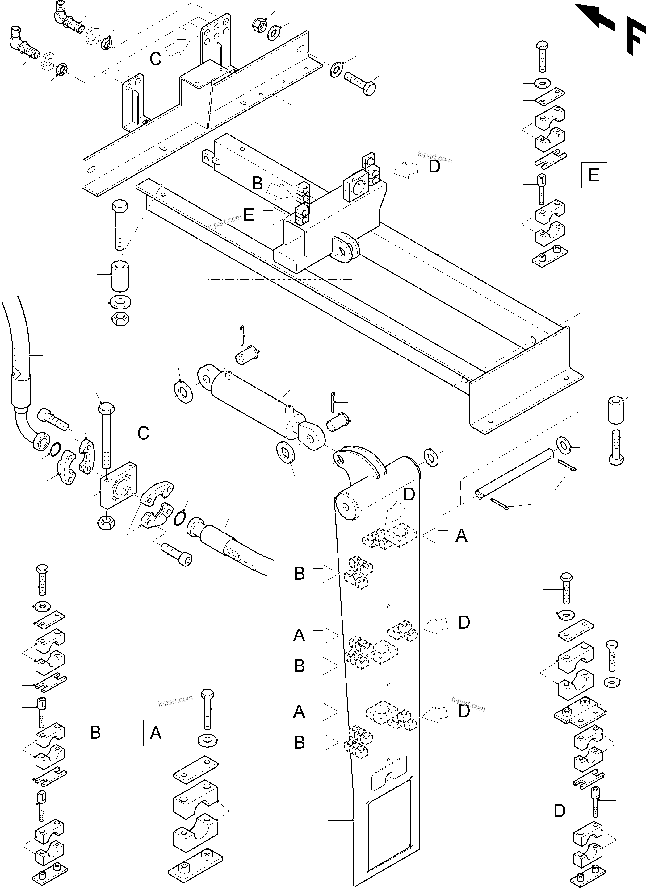 Komatsu parts book diagram for PC8000-11 S/N 12117: REFUELING EQUIPMENT