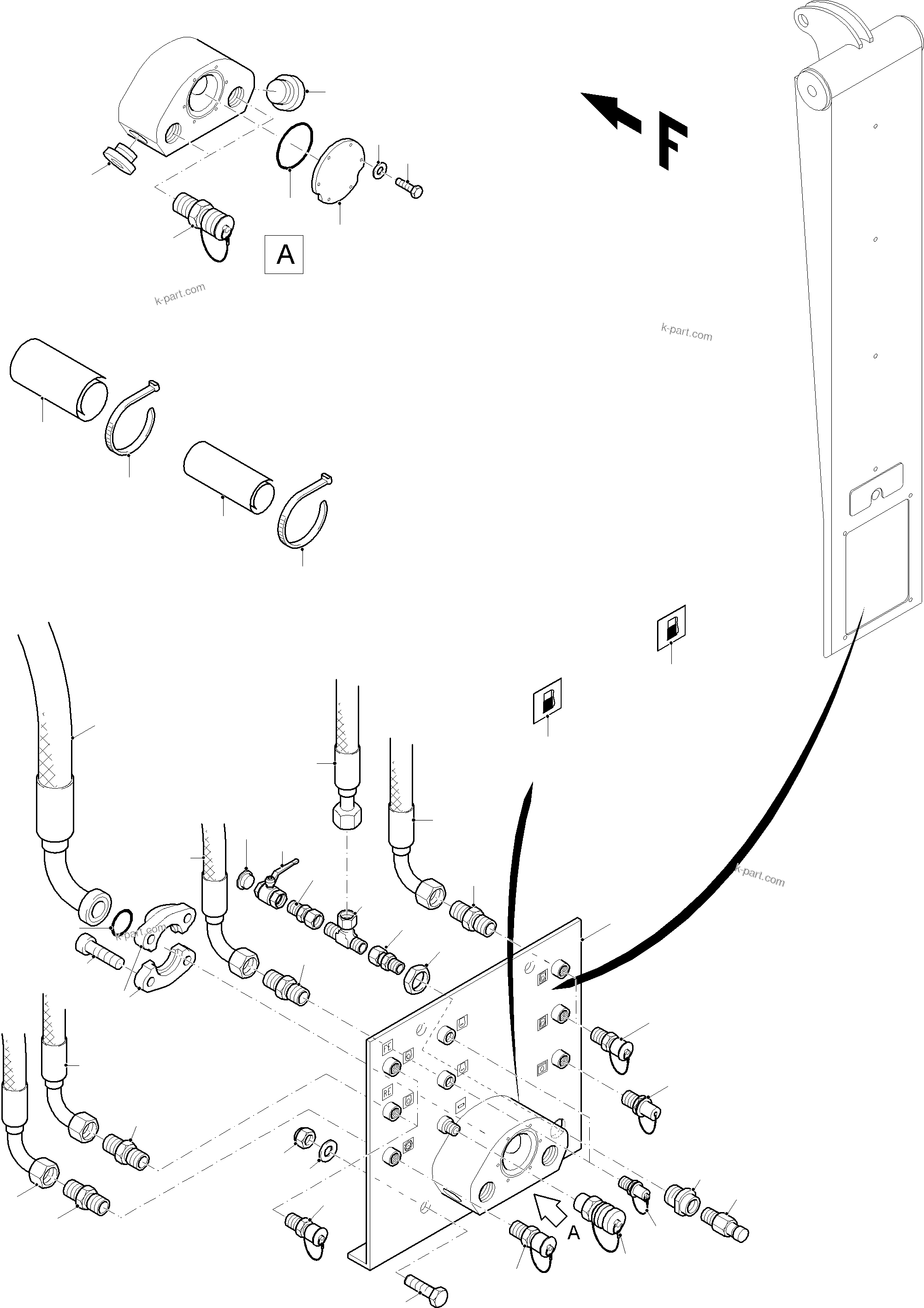 Komatsu parts book diagram for PC8000-11 S/N 12117: REFUELING EQUIPMENT