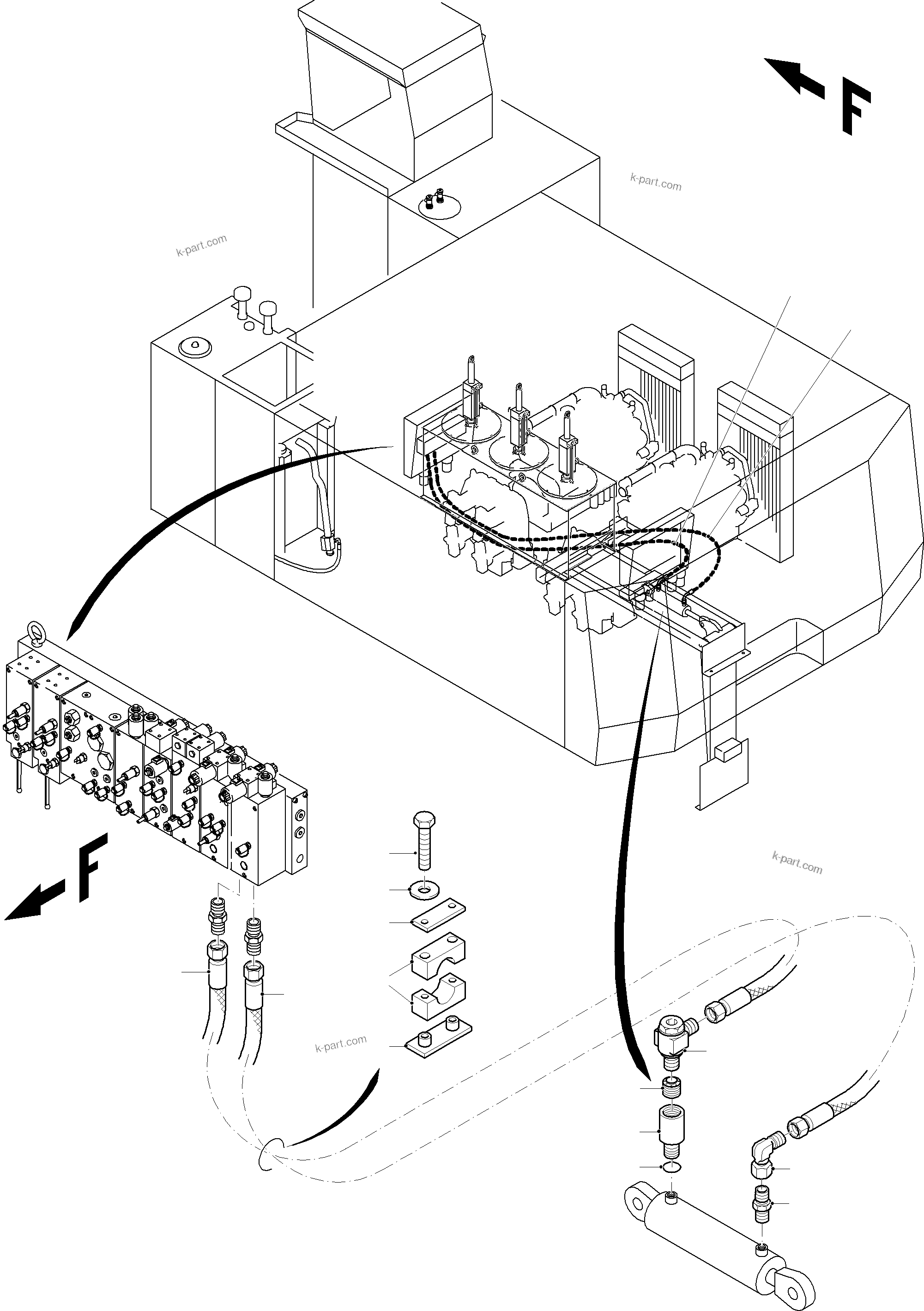 Komatsu parts book diagram for PC8000-11 S/N 12117: REFUELING EQUIPMENT