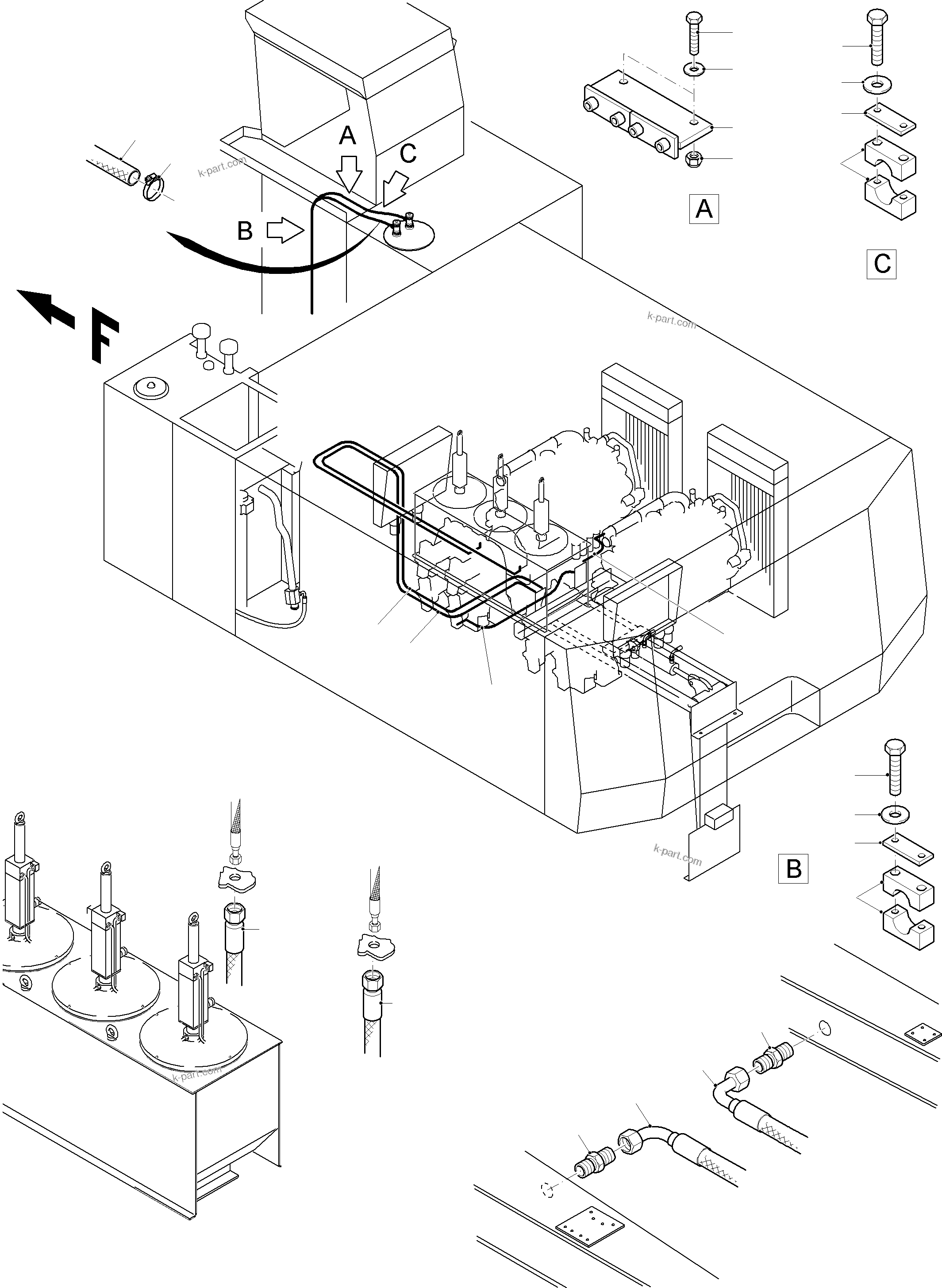 Komatsu parts book diagram for PC8000-11 S/N 12117: REFUELING EQUIPMENT