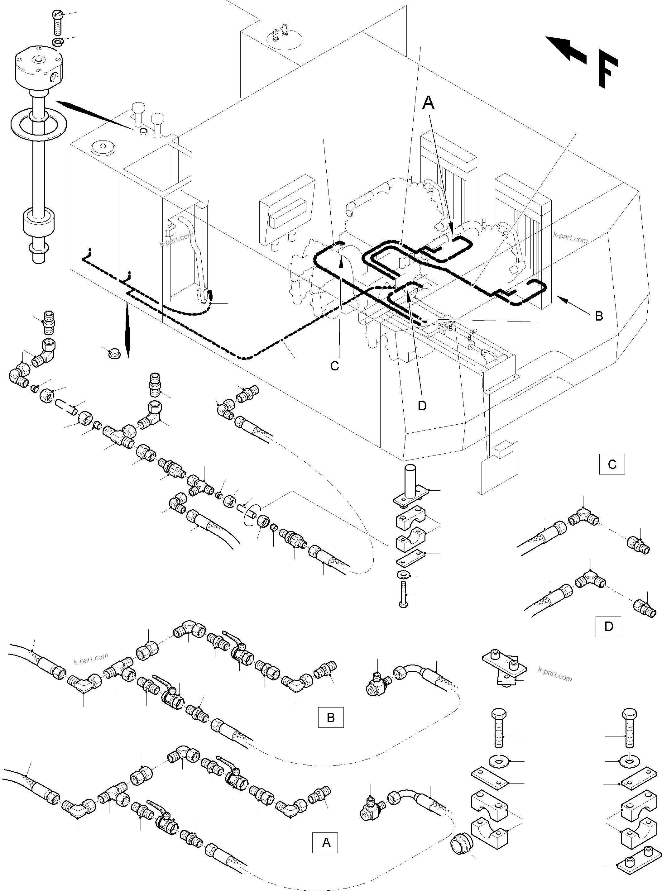 Komatsu parts book diagram for PC8000-11 S/N 12117: REFUELING EQUIPMENT