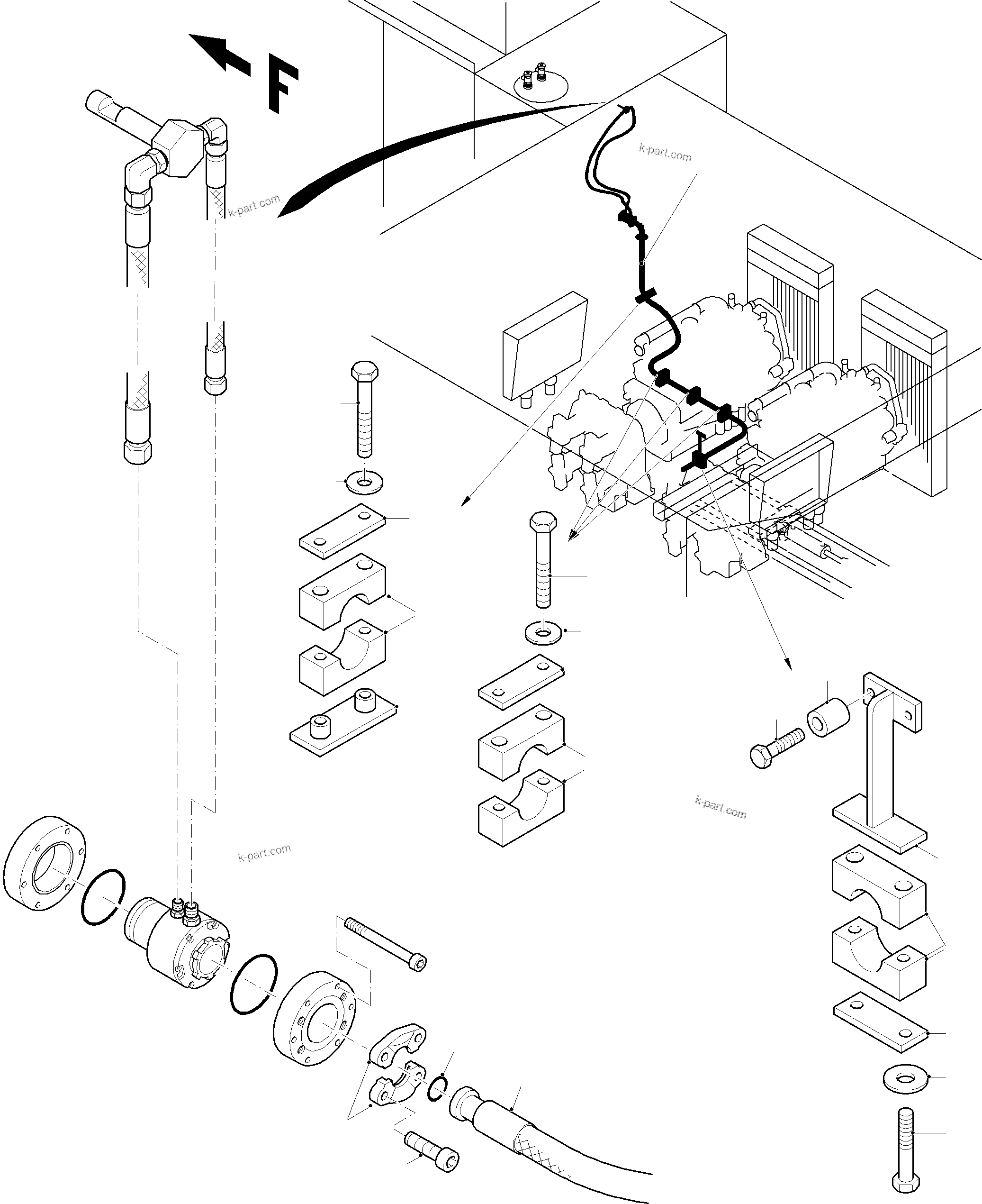 Komatsu parts book diagram for PC8000-11 S/N 12117: REFUELING EQUIPMENT