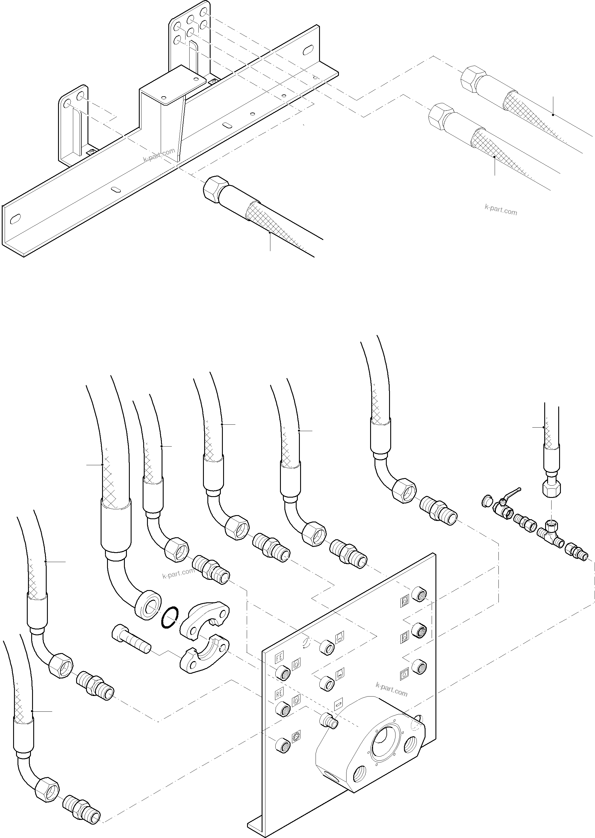 Komatsu parts book diagram for PC8000-11 S/N 12117: REFUELING EQUIPMENT