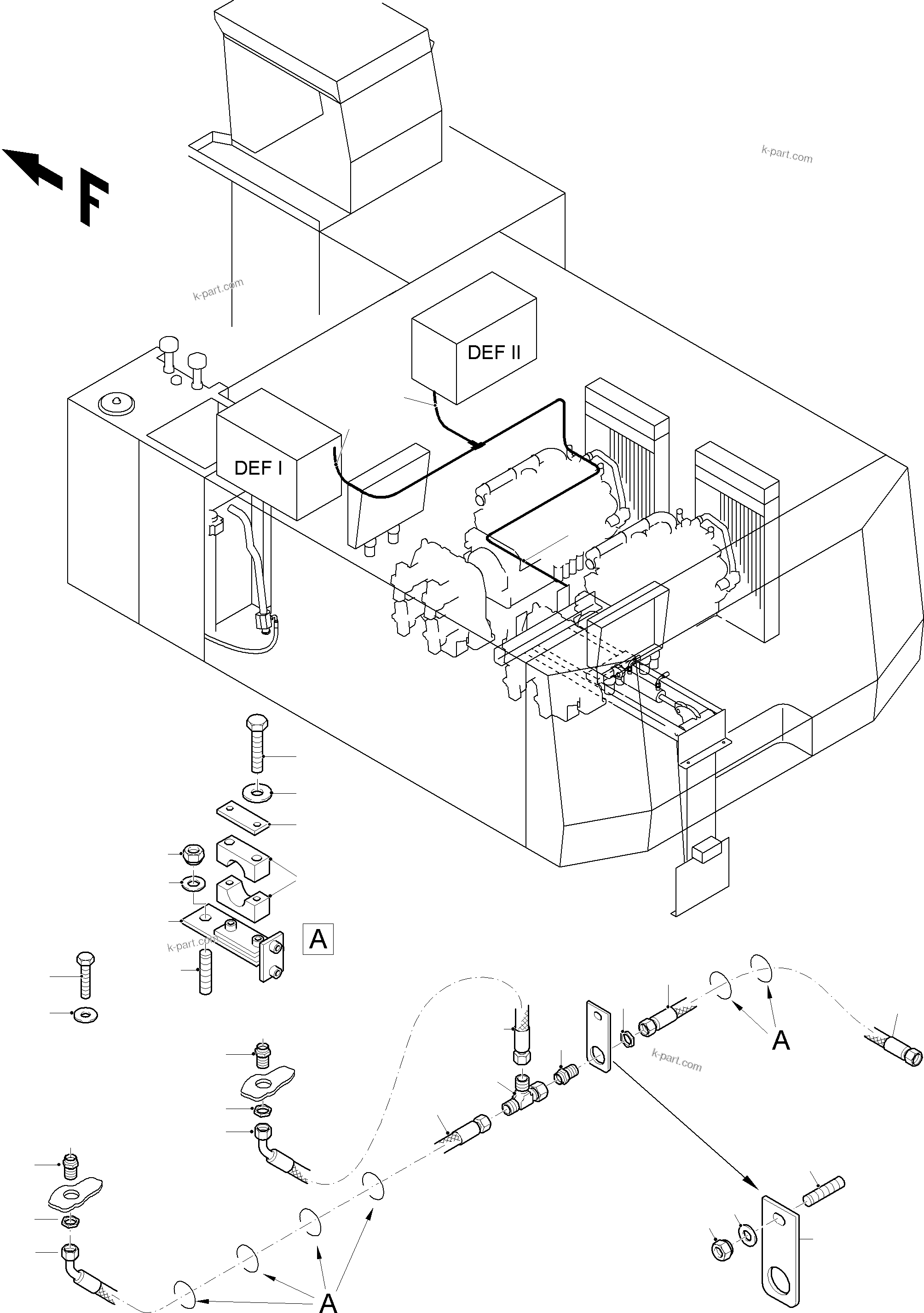 Komatsu parts book diagram for PC8000-11 S/N 12117: REFUELING EQUIPMENT