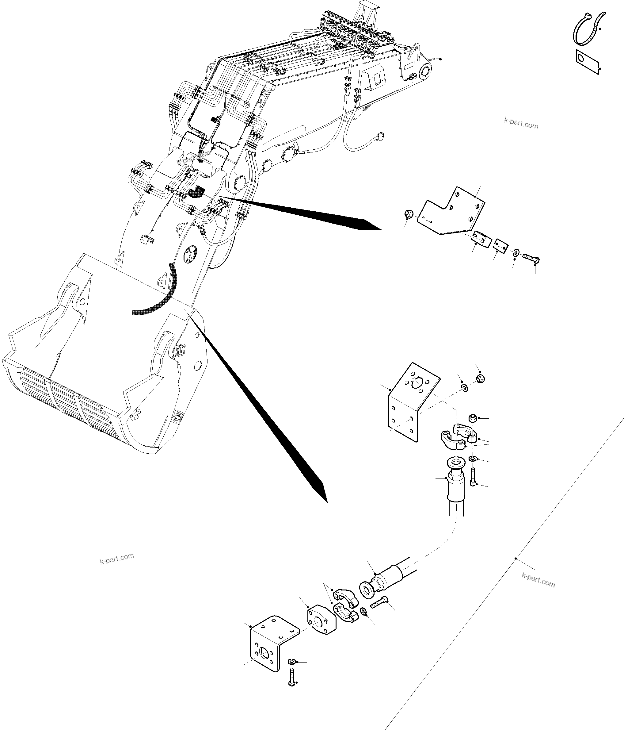 Komatsu parts book diagram for PC8000-11 S/N 12117: PARTS TEILE PAYLOAD MEASUREMENT (PLM)