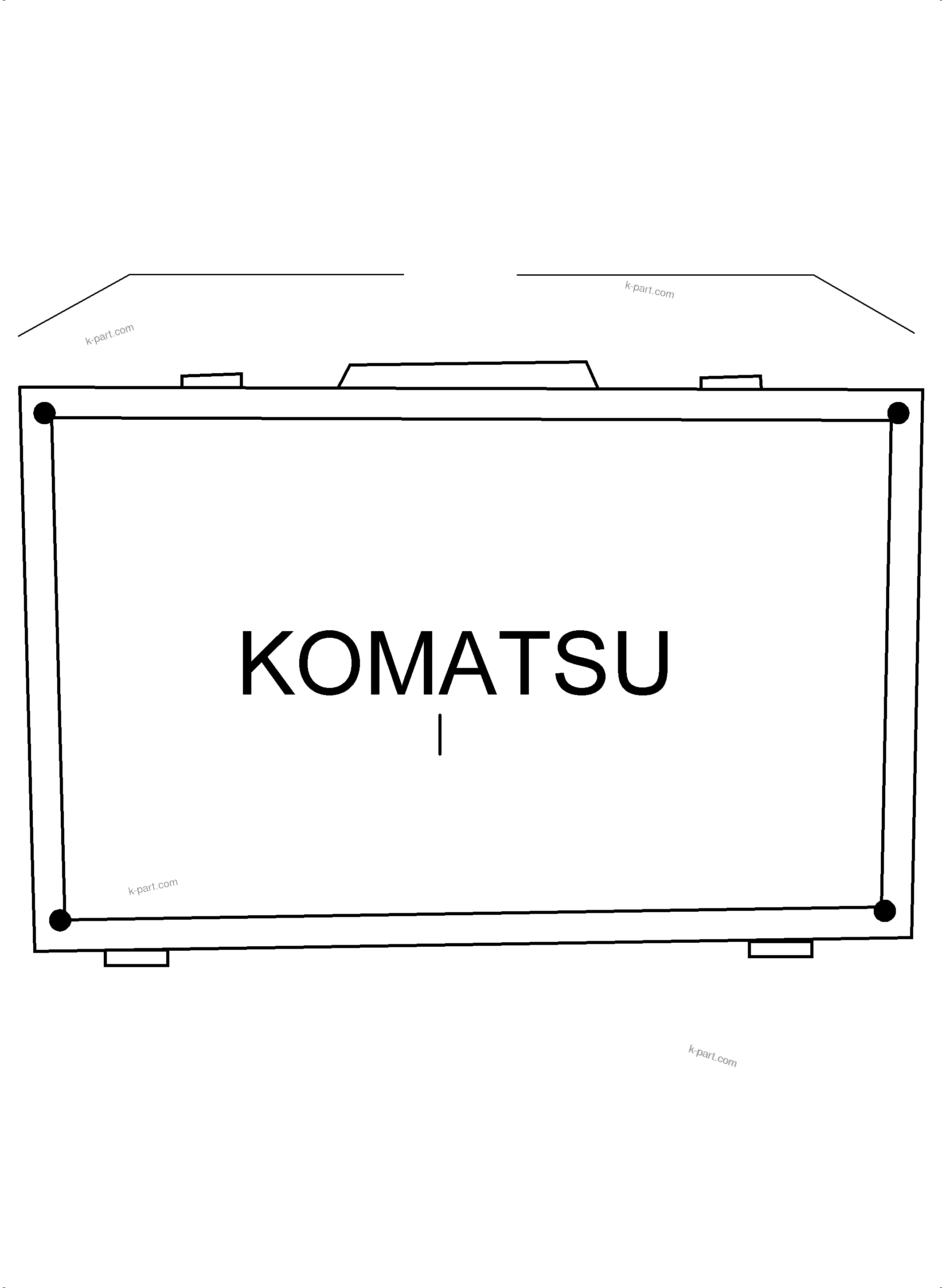 Komatsu parts book diagram for PC8000-11 S/N 12118: UNION KIT