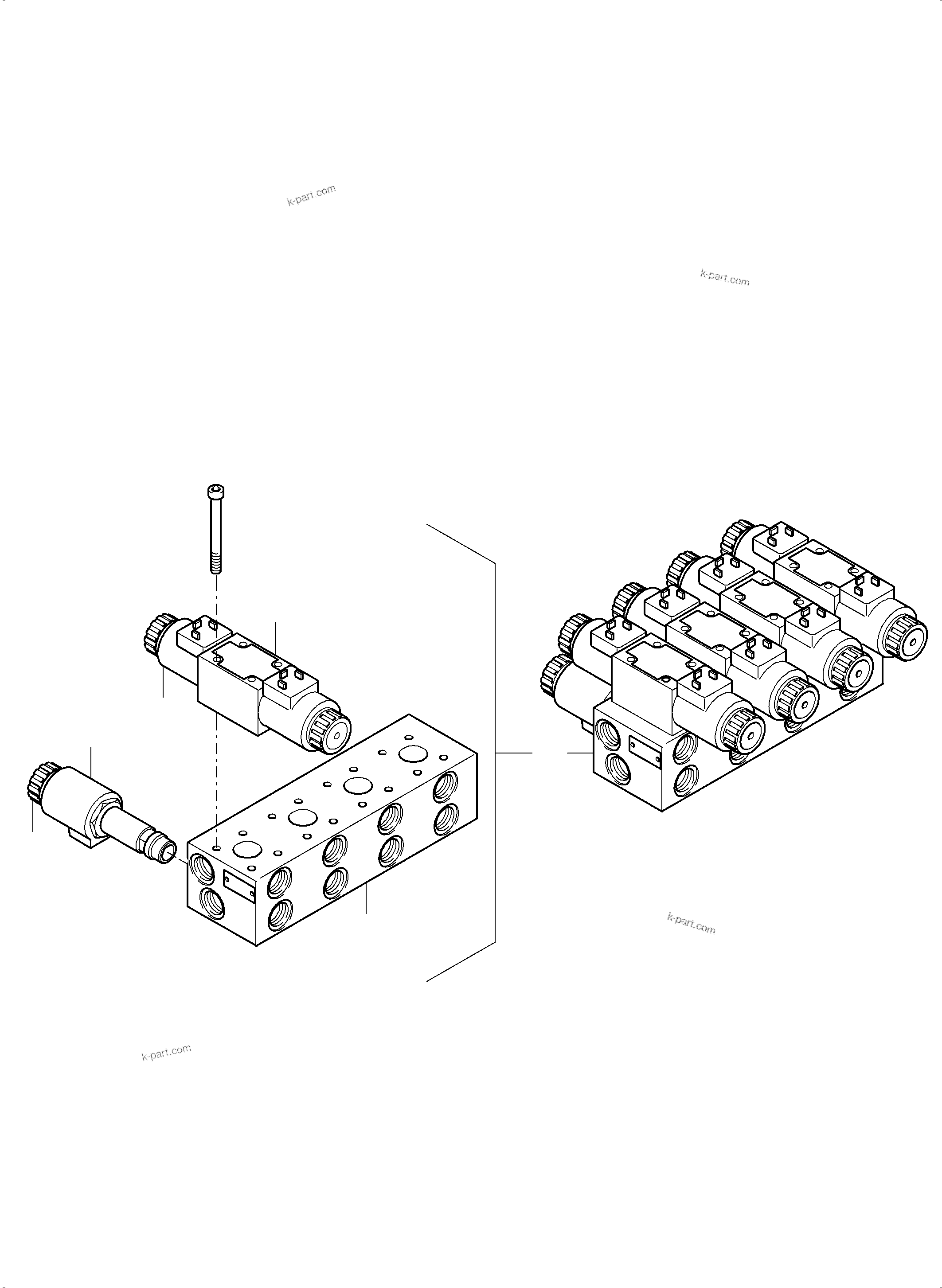 Komatsu parts book diagram for PC8000-11 S/N 12118: CONTROL PLATE
