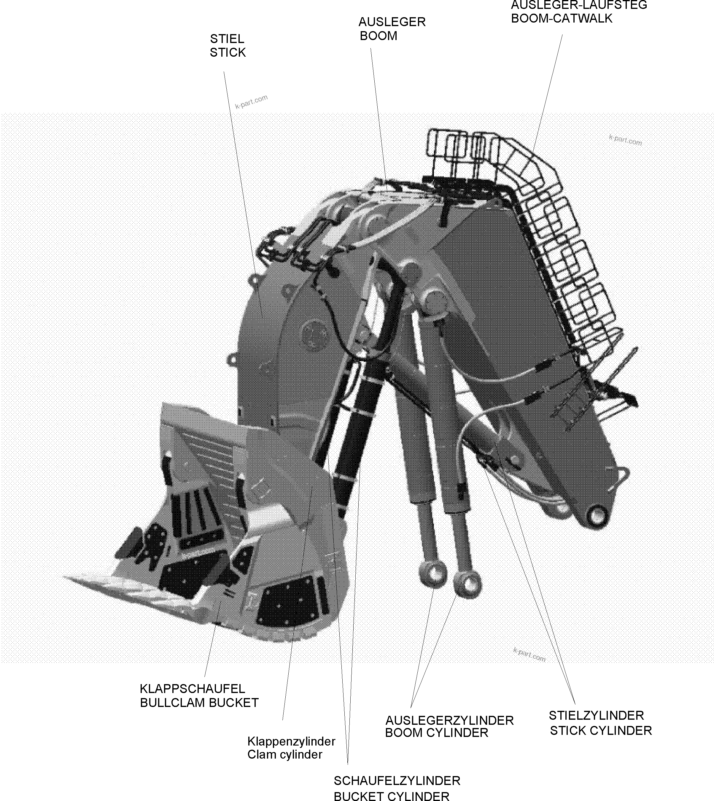 Komatsu parts book diagram for PC8000-11 S/N 12118: 