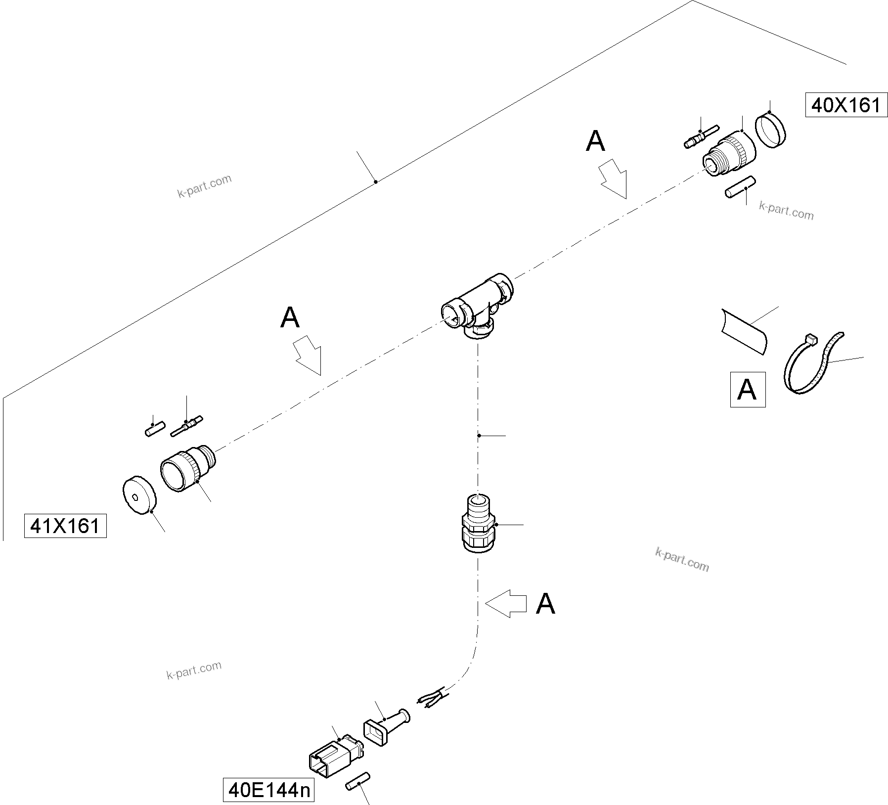 Komatsu parts book diagram for PC8000-11 S/N 12118: ELECTRIC - OIL TANK