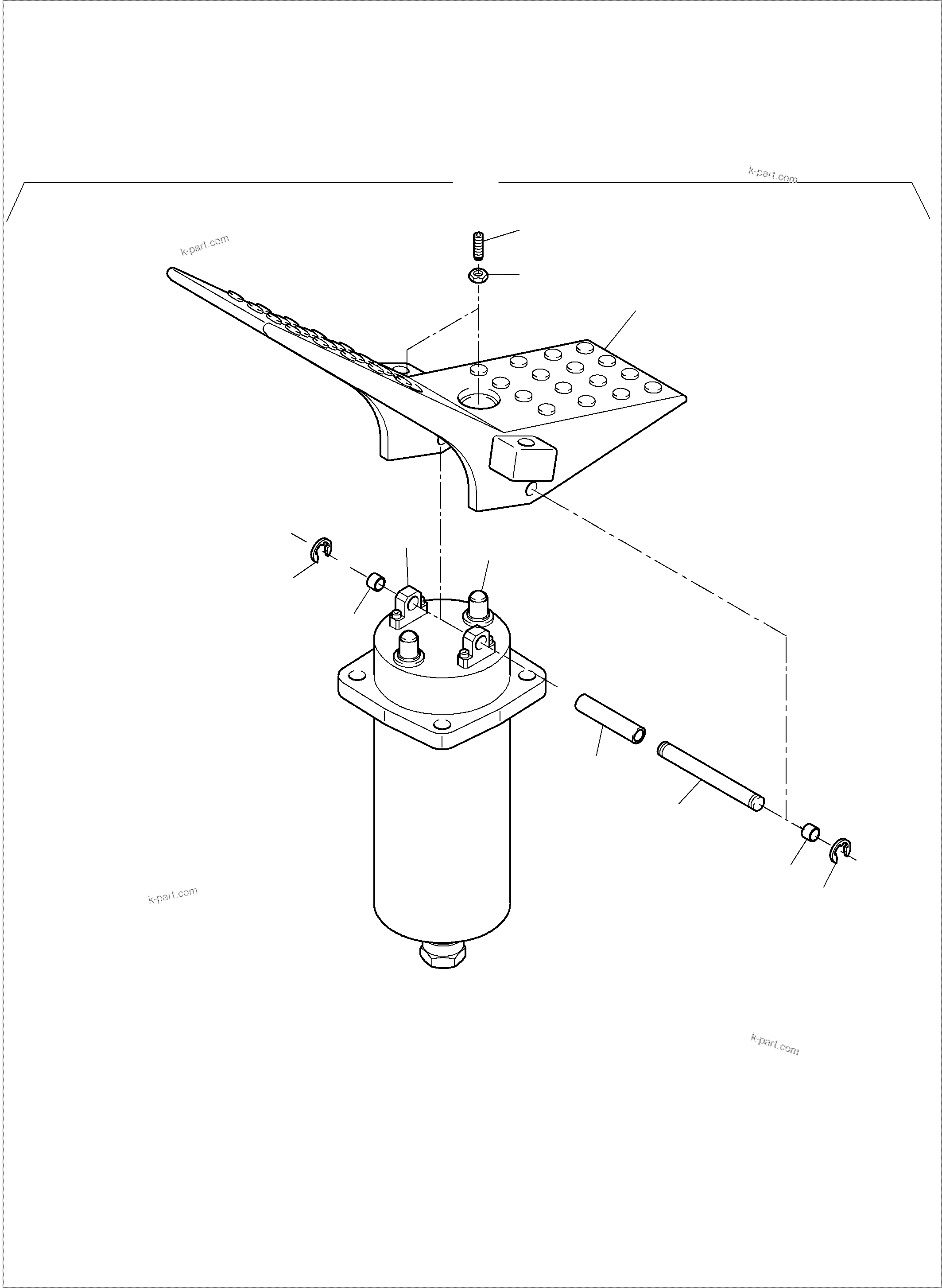 Komatsu parts book diagram for PC8000-11 S/N 12118: MANIPULATOR