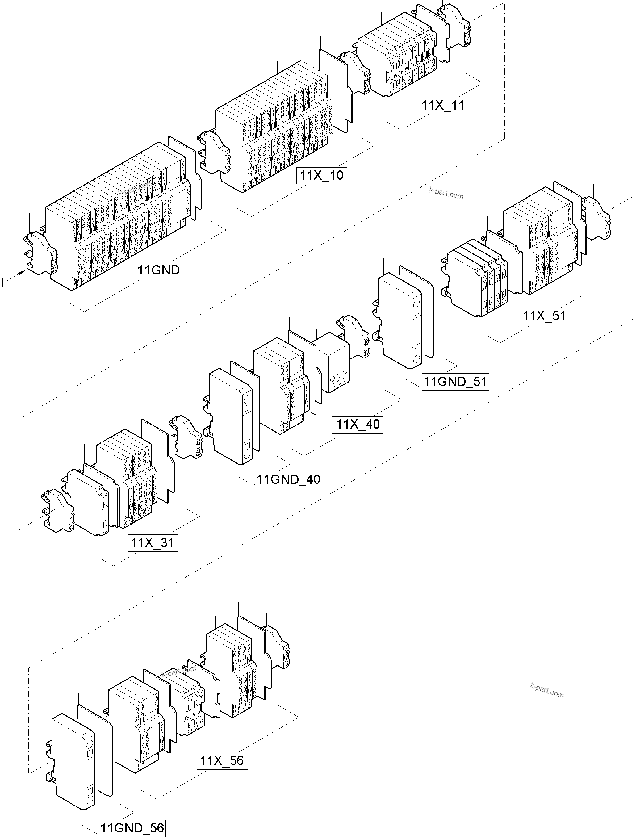 Komatsu parts book diagram for PC8000-11 S/N 12118: SWITCH FRAMING X2 ORT 11