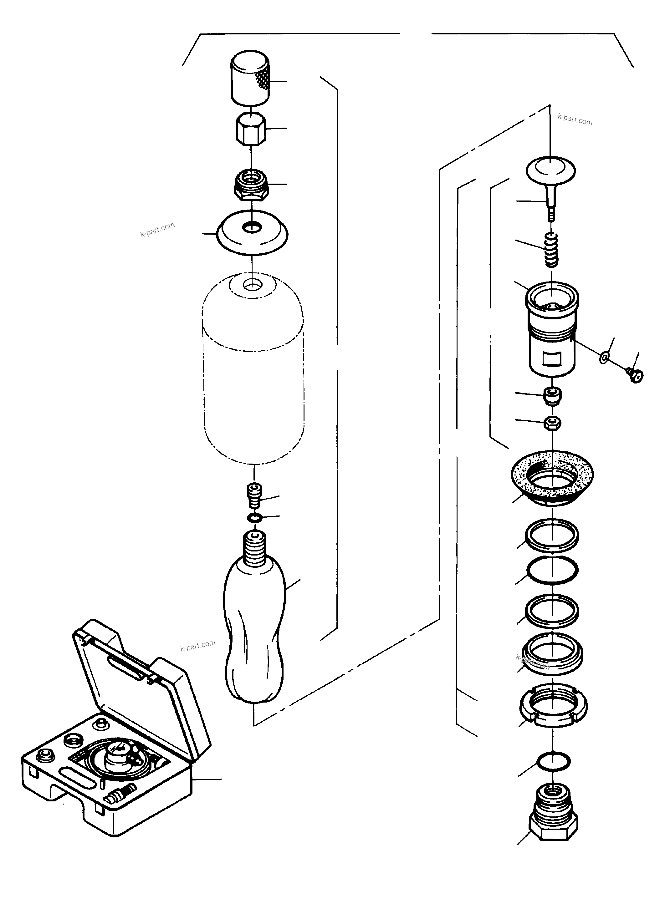 Komatsu parts book diagram for H455-SD S/N 15009: PRESSURE ACCUMULATOR