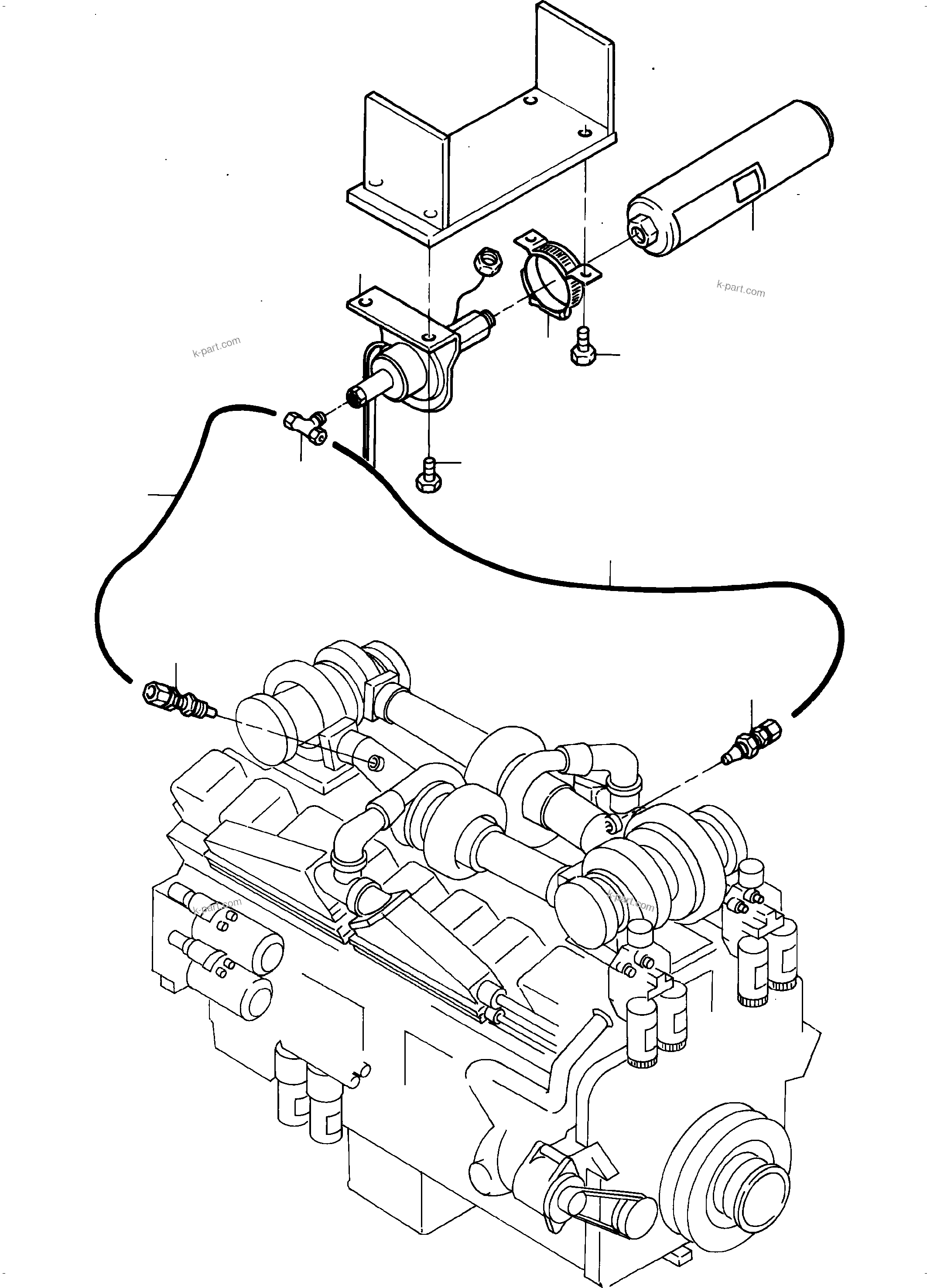 Komatsu parts book diagram for H455-SD S/N 15009: COLD-STARTING-SYSTEM, CU-ENGINE