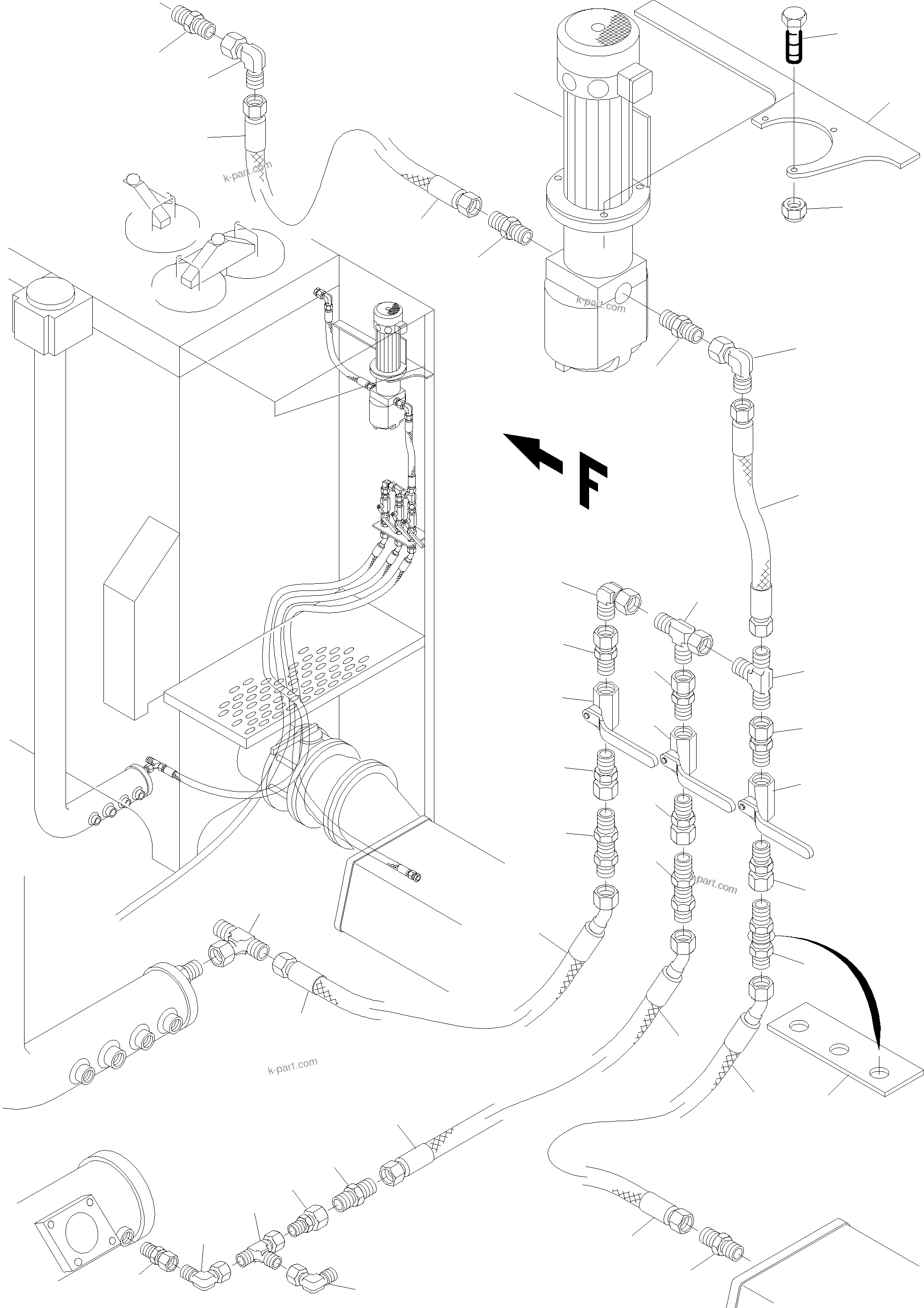 Komatsu parts book diagram for H455-SD S/N 15009: INSTALLATION - TRANSFUSING PUMP