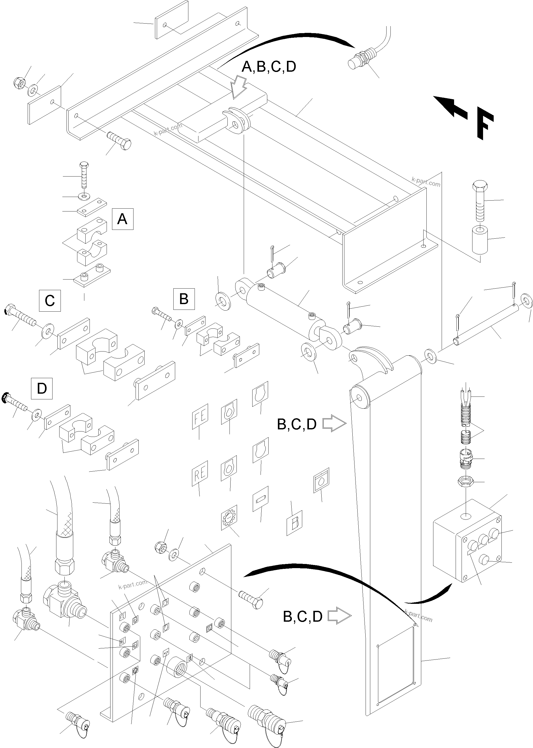 Komatsu parts book diagram for H455-SD S/N 15009: REFUELING EQUIPMENT