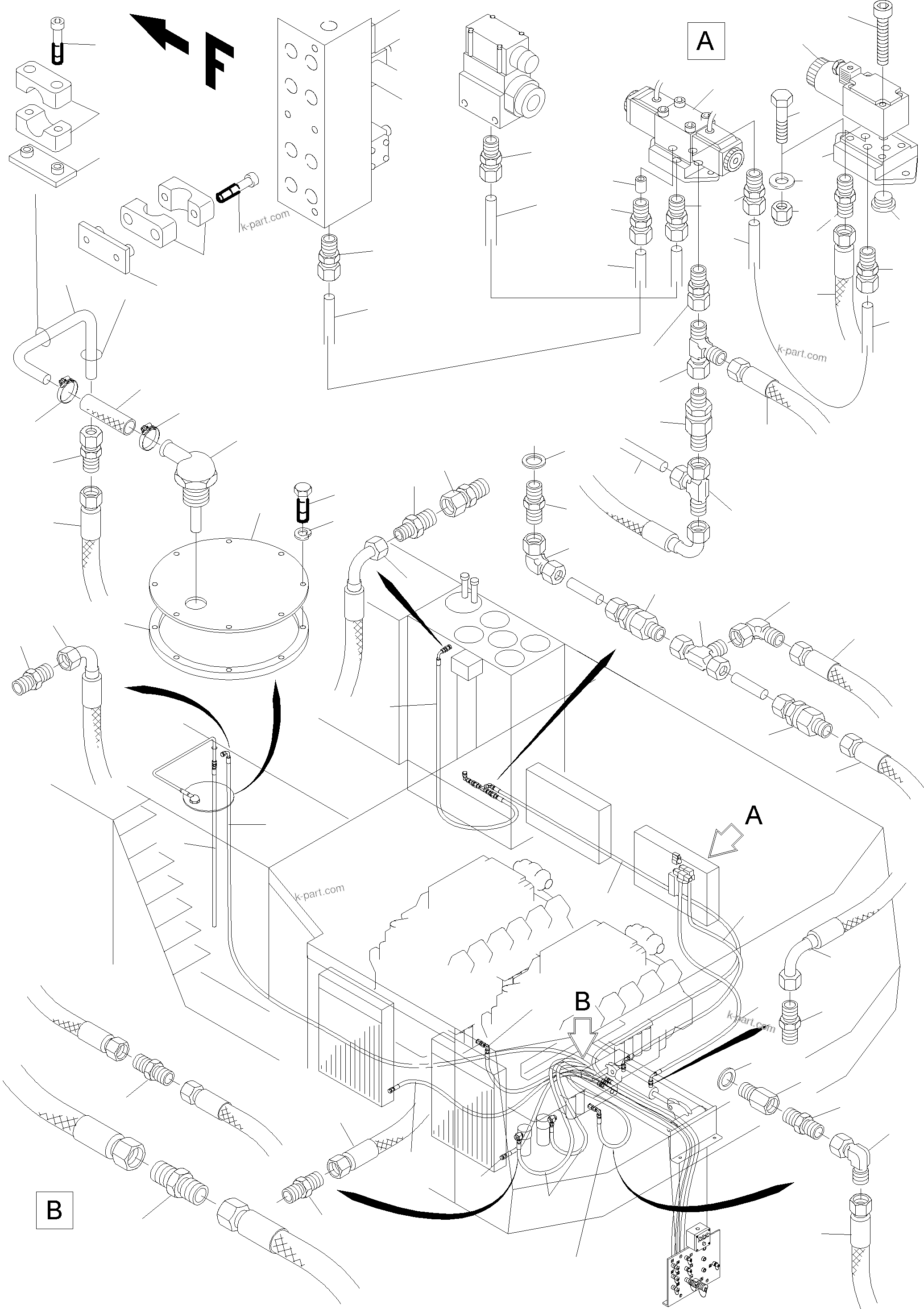 Komatsu parts book diagram for H455-SD S/N 15009: REFUELING EQUIPMENT