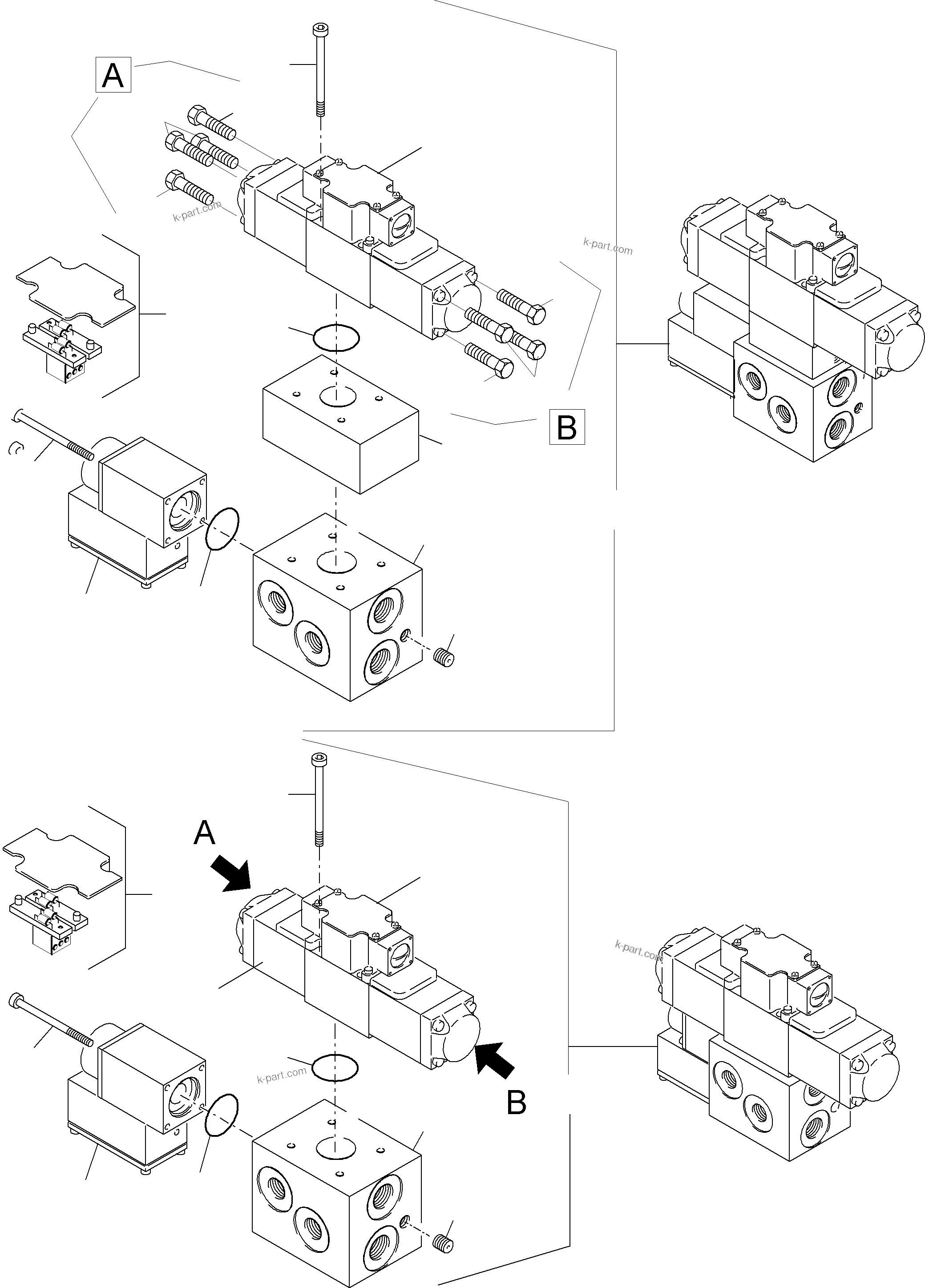 Komatsu parts book diagram for H455-SD S/N 15009: CONTROL PLATE
