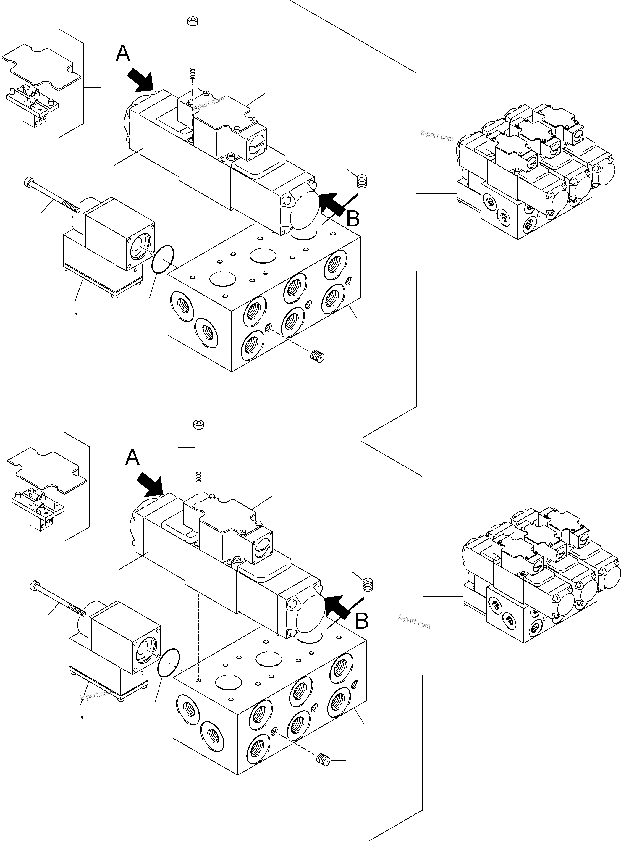 Komatsu parts book diagram for H455-SD S/N 15009: CONTROL PLATE