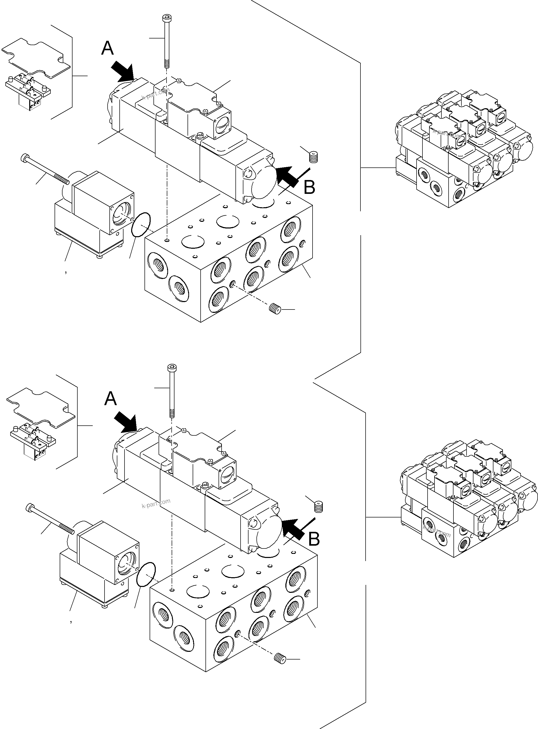 Komatsu parts book diagram for H455-SD S/N 15009: CONTROL PLATE