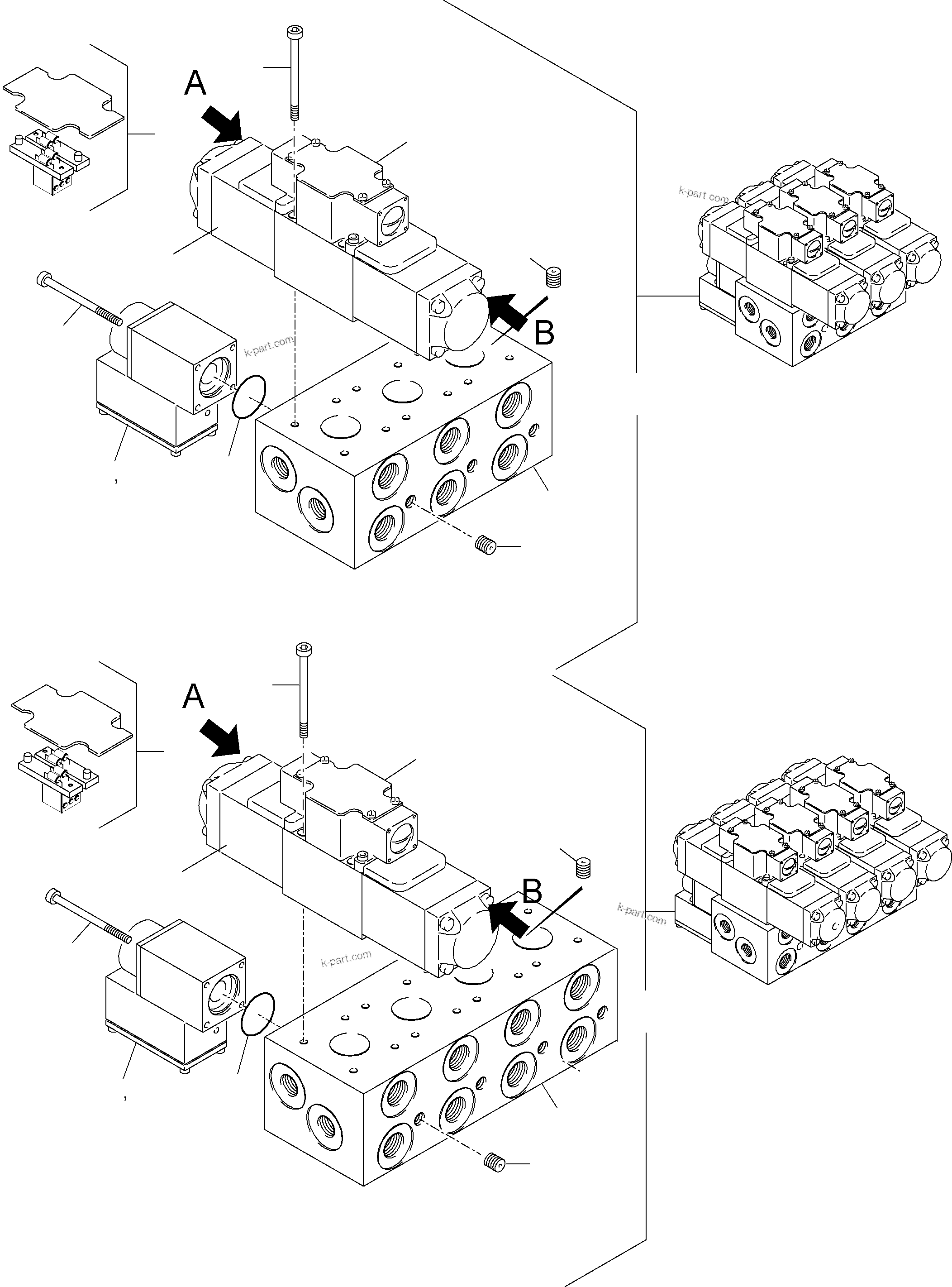 Komatsu parts book diagram for H455-SD S/N 15009: CONTROL PLATE