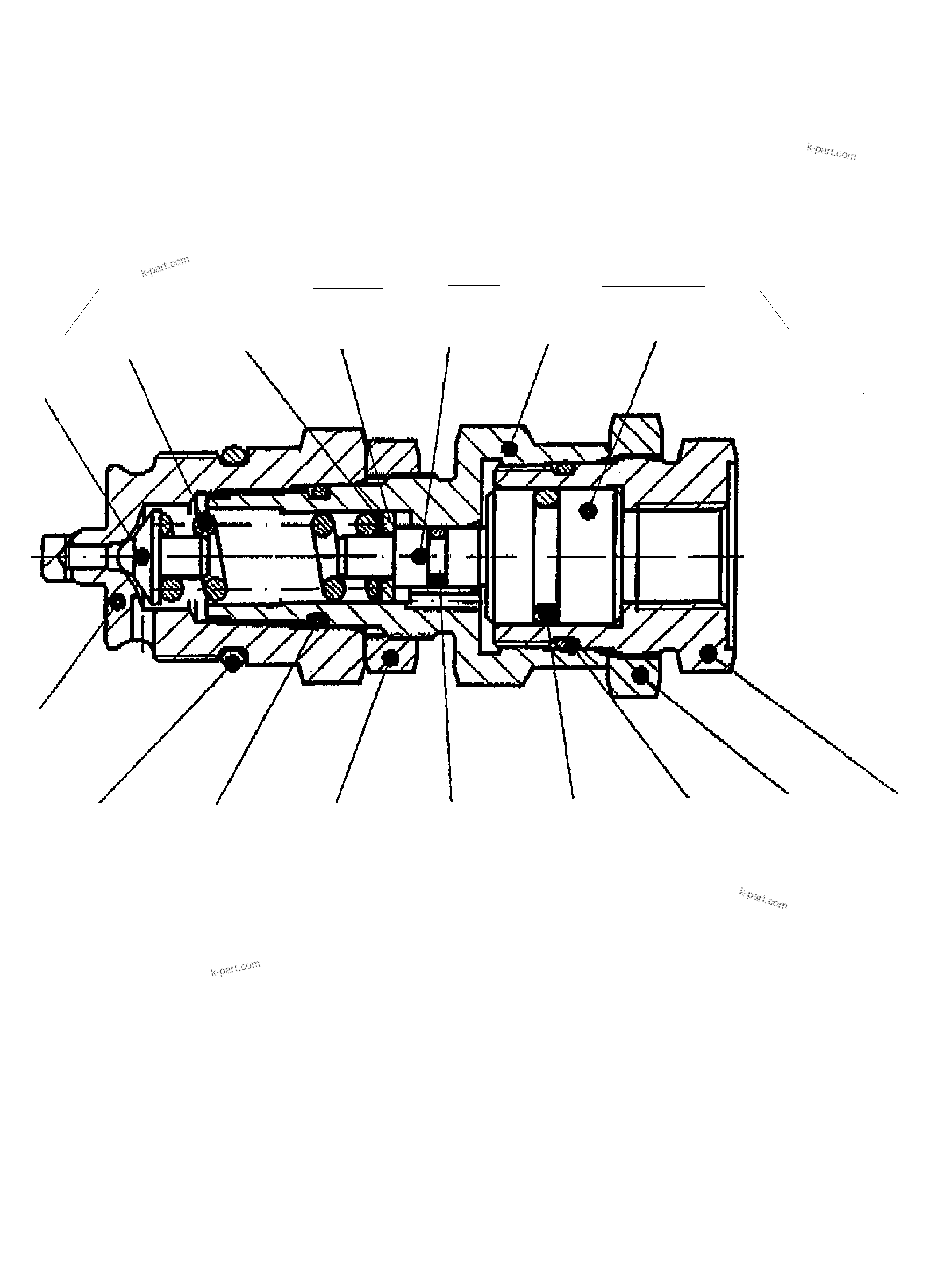 Komatsu parts book diagram for PC5500-6 S/N 15083: PRESSURE SEQUENCE STAGE