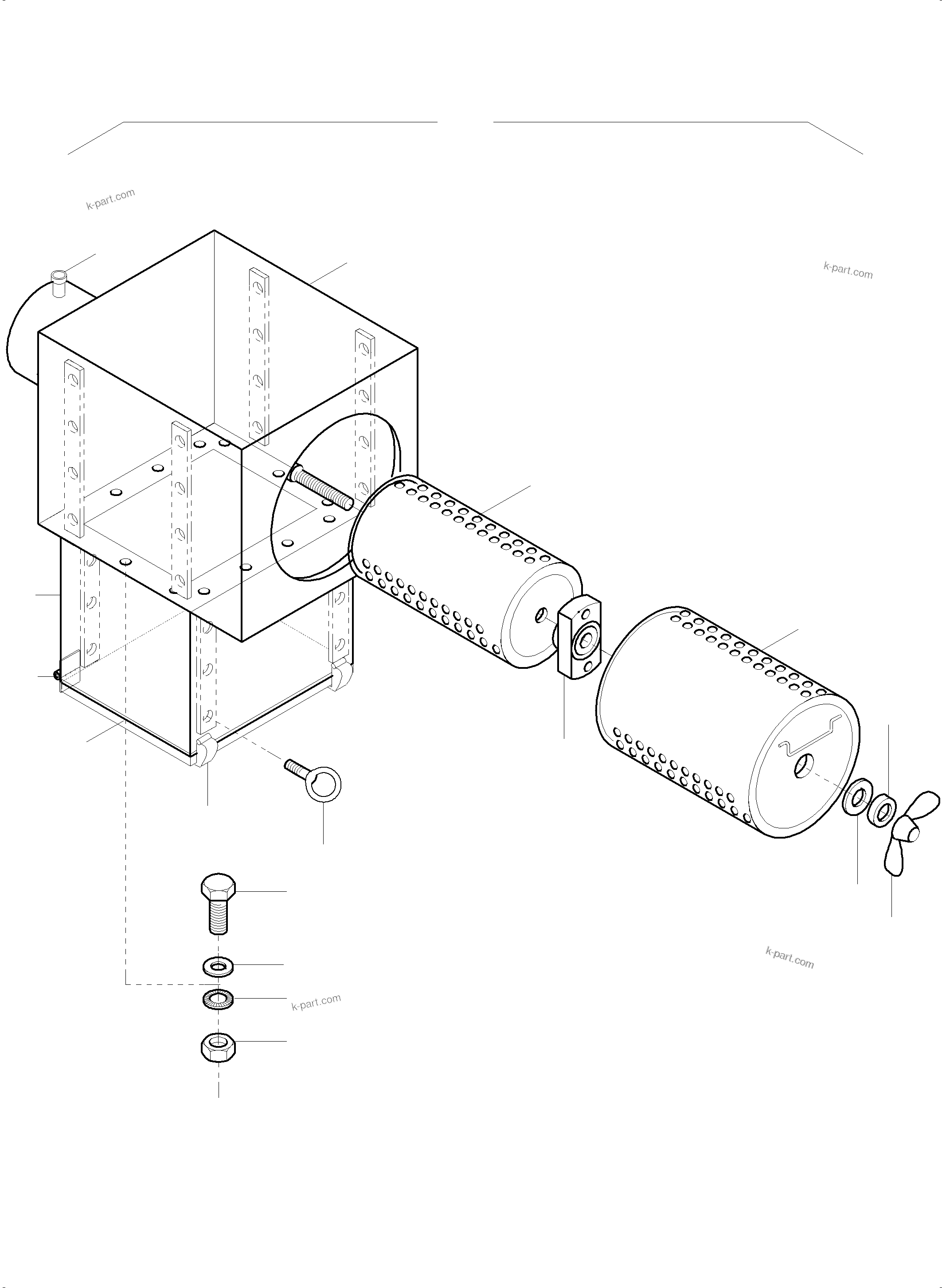 Komatsu parts book diagram for PC5500-6 S/N 15083: AIR CLEANER