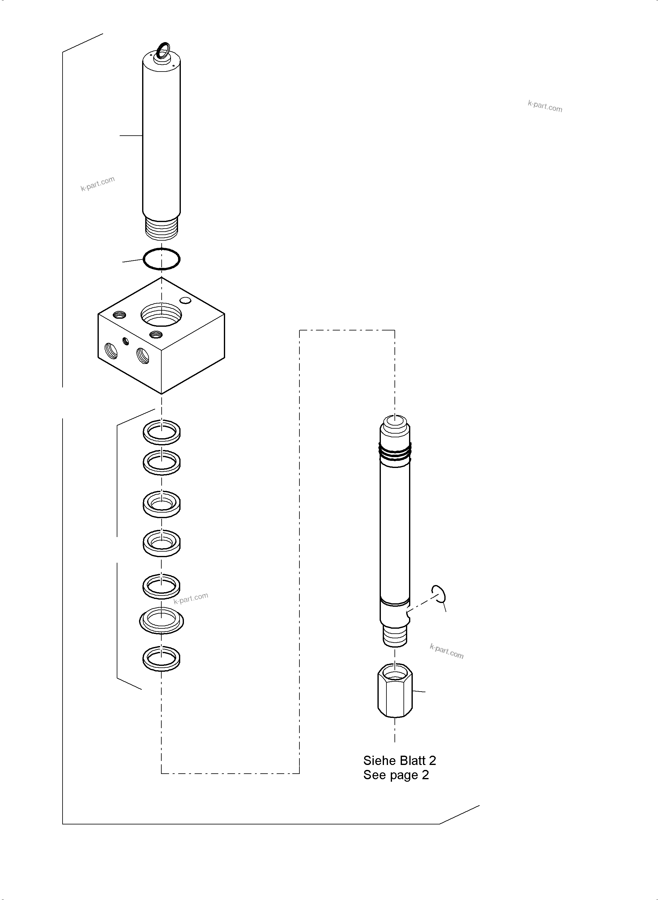 Komatsu parts book diagram for PC5500-6 S/N 15083: LUBE PUMP