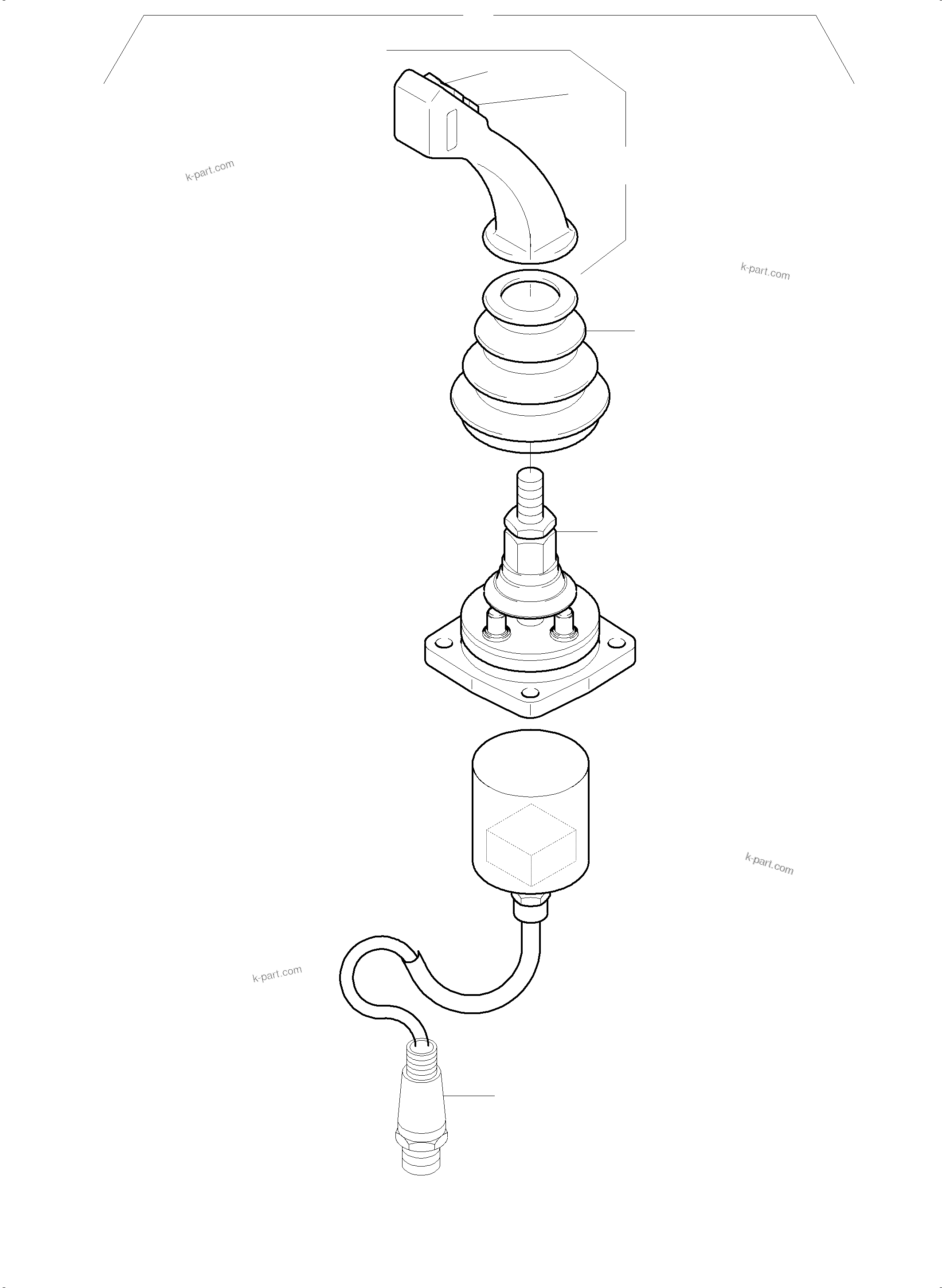 Komatsu parts book diagram for PC5500-6 S/N 15086: MANIPULATOR