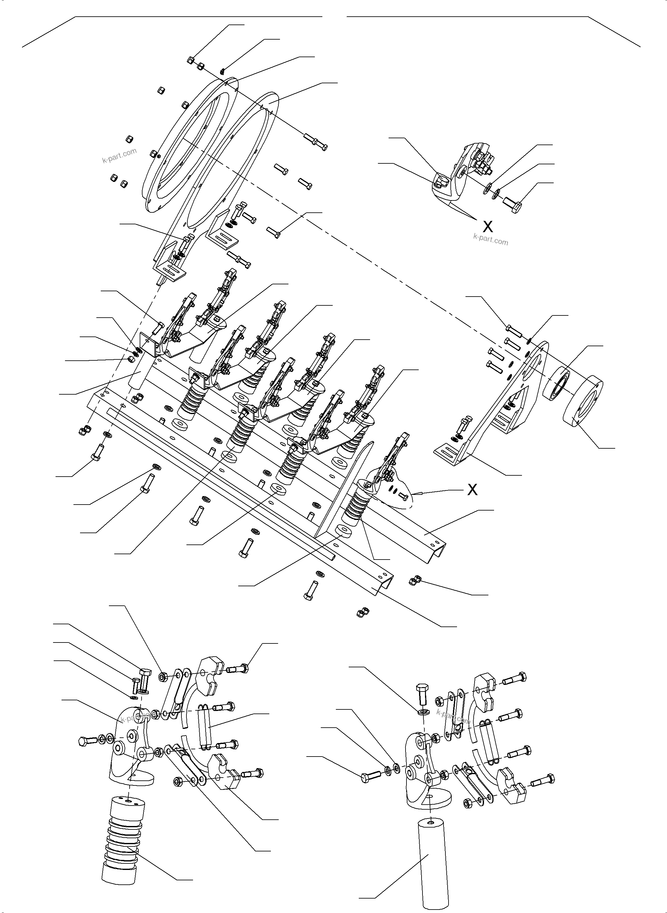 Komatsu parts book diagram for PC5500-6E S/N 15089: COLLECTOR