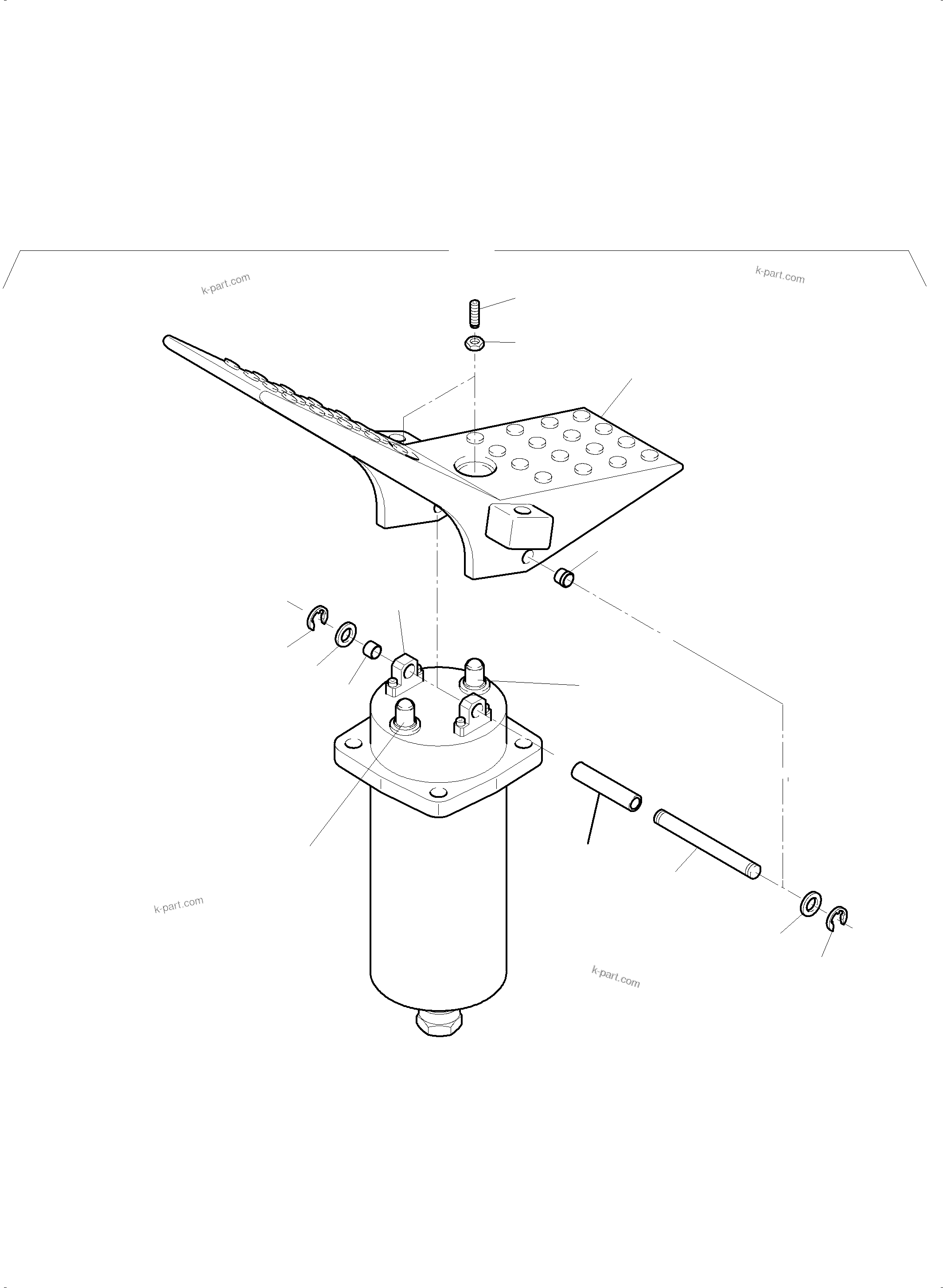 Komatsu parts book diagram for PC5500-6E S/N 15089: MANIPULATOR