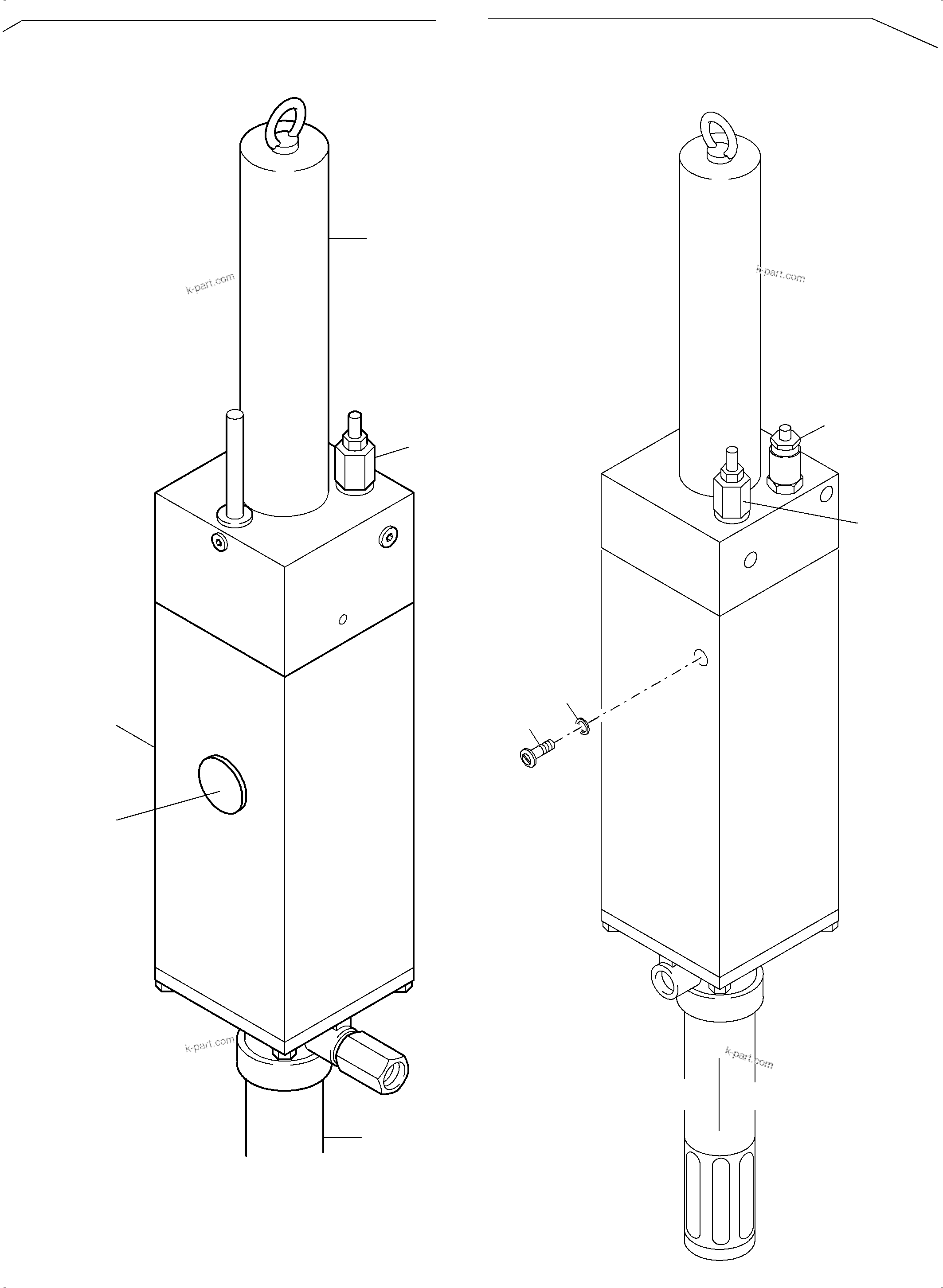 Komatsu parts book diagram for PC5500-6E S/N 15089: LUBE PUMP