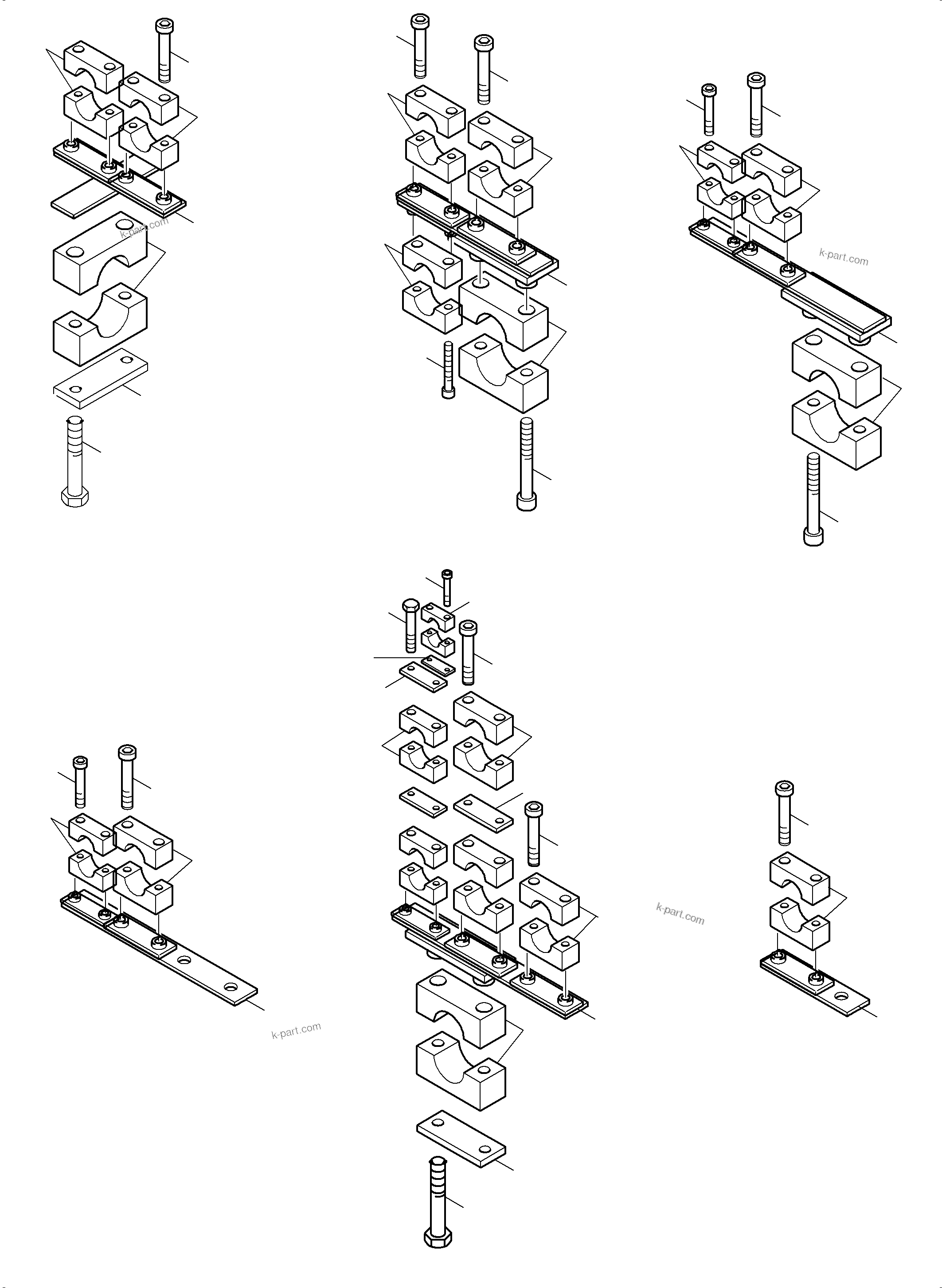 Komatsu parts book diagram for PC5500-6E S/N 15089: LUBE STATION ARR.
