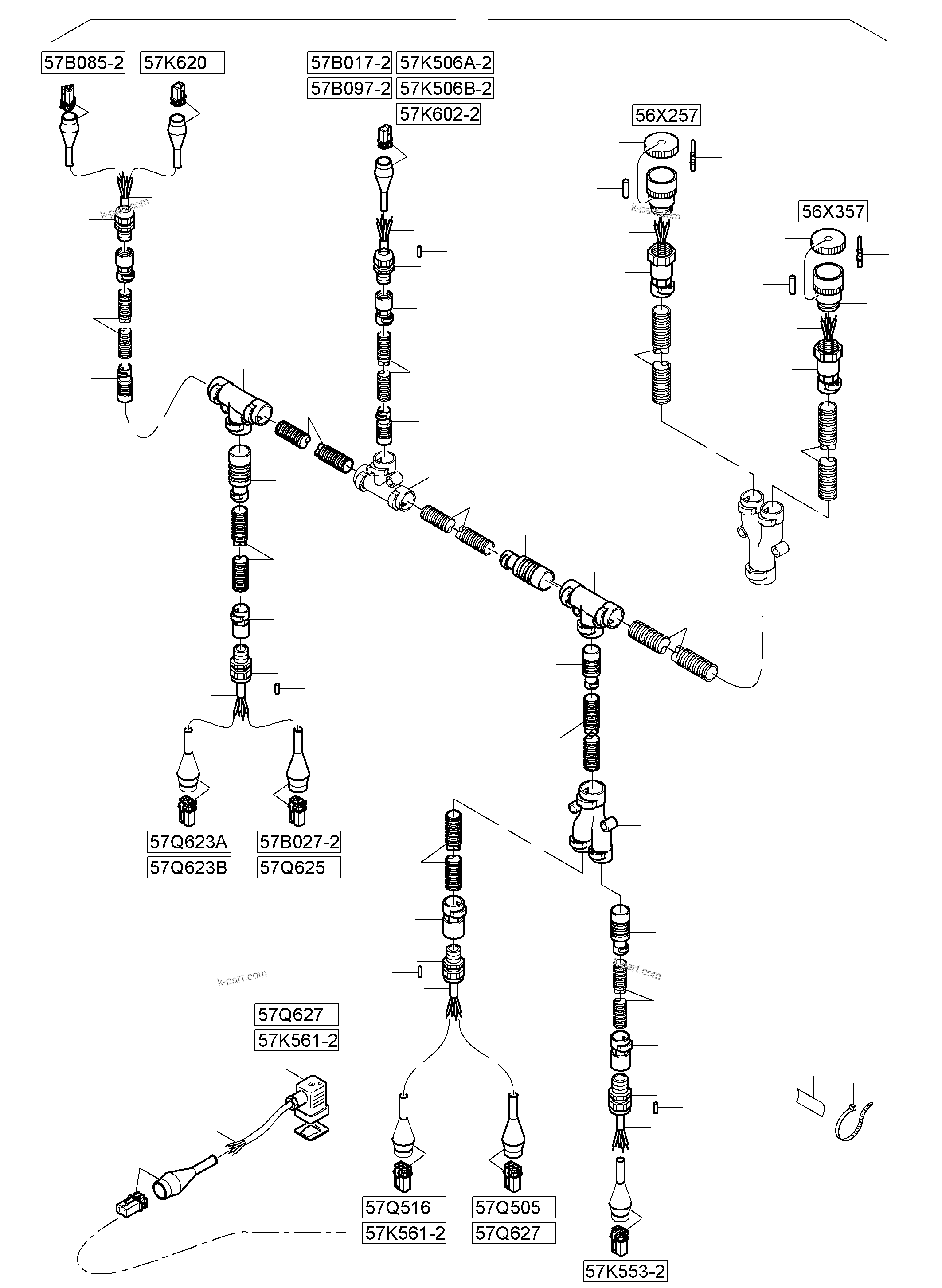 Komatsu parts book diagram for PC5500-6E S/N 15089: CONTROL- AND FILTER PLATES AND PUMP DITRIBUTOR GEAR, ELECTRICS