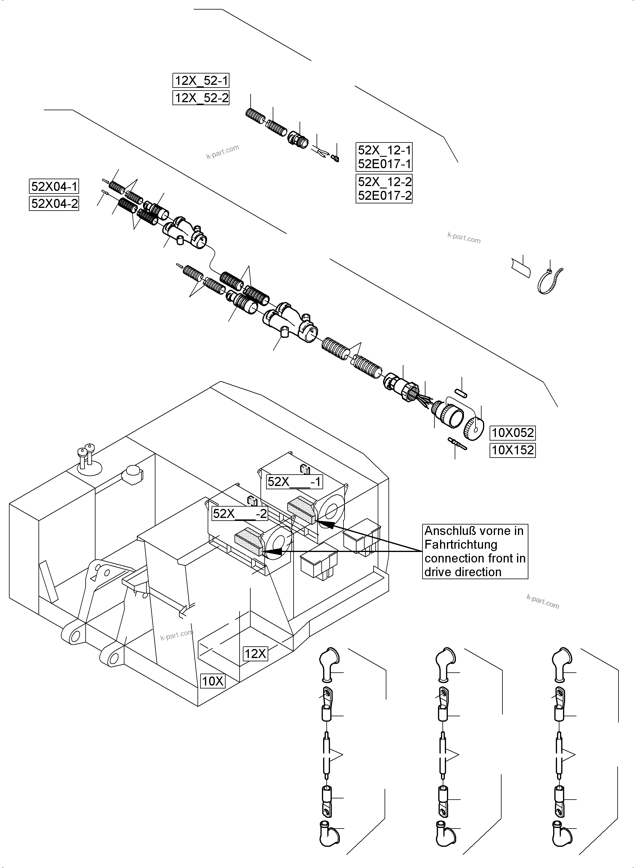 Komatsu parts book diagram for PC5500-6E S/N 15089: MACHINE HOUSE - CAPACITOR ARR. - MOTOR HARNESSES