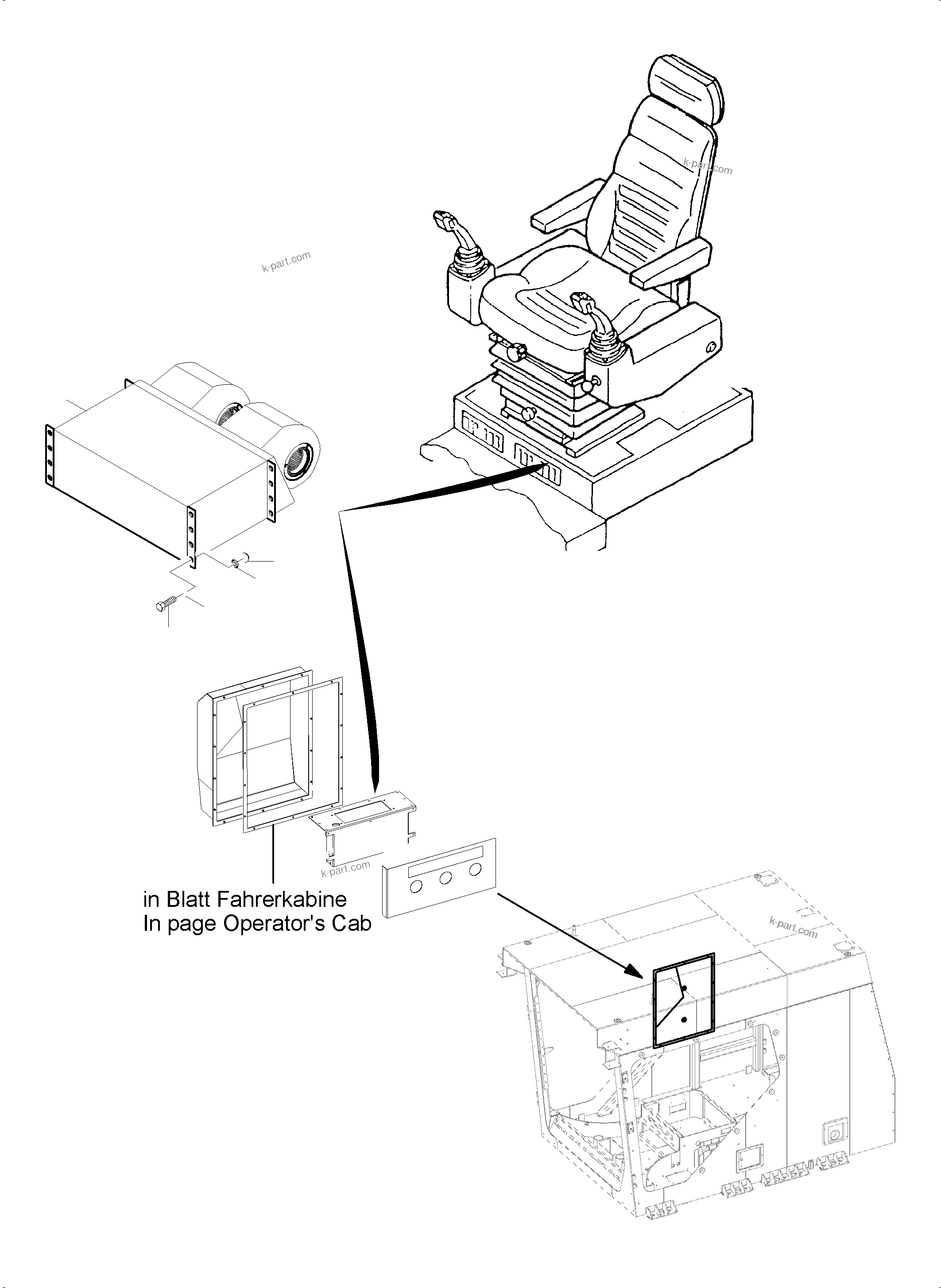 Komatsu parts book diagram for PC5500-6E S/N 15134: ELECTRIC HEATER (COLLECTORLESS)